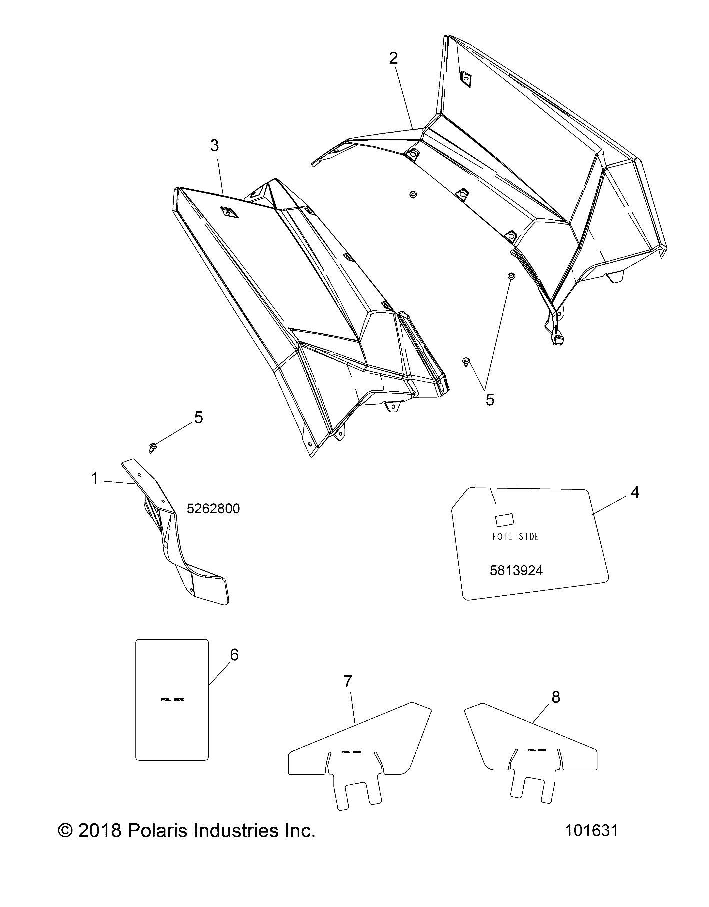 BODY, REAR CAB AND HEAT SHIELDS - A18SVS95CR/ER