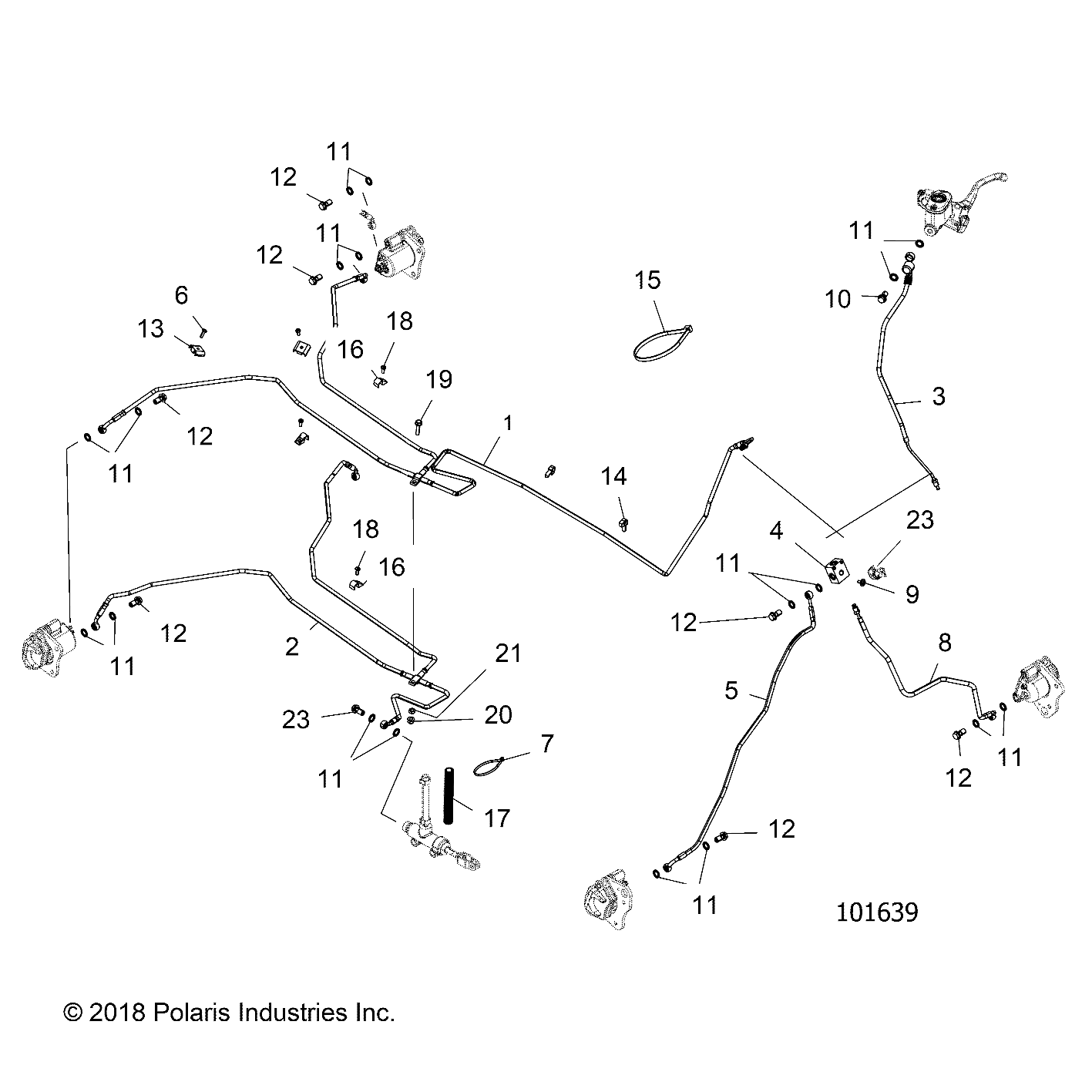 BRAKES, BRAKE LINES - A19SUE57D5 (101639)