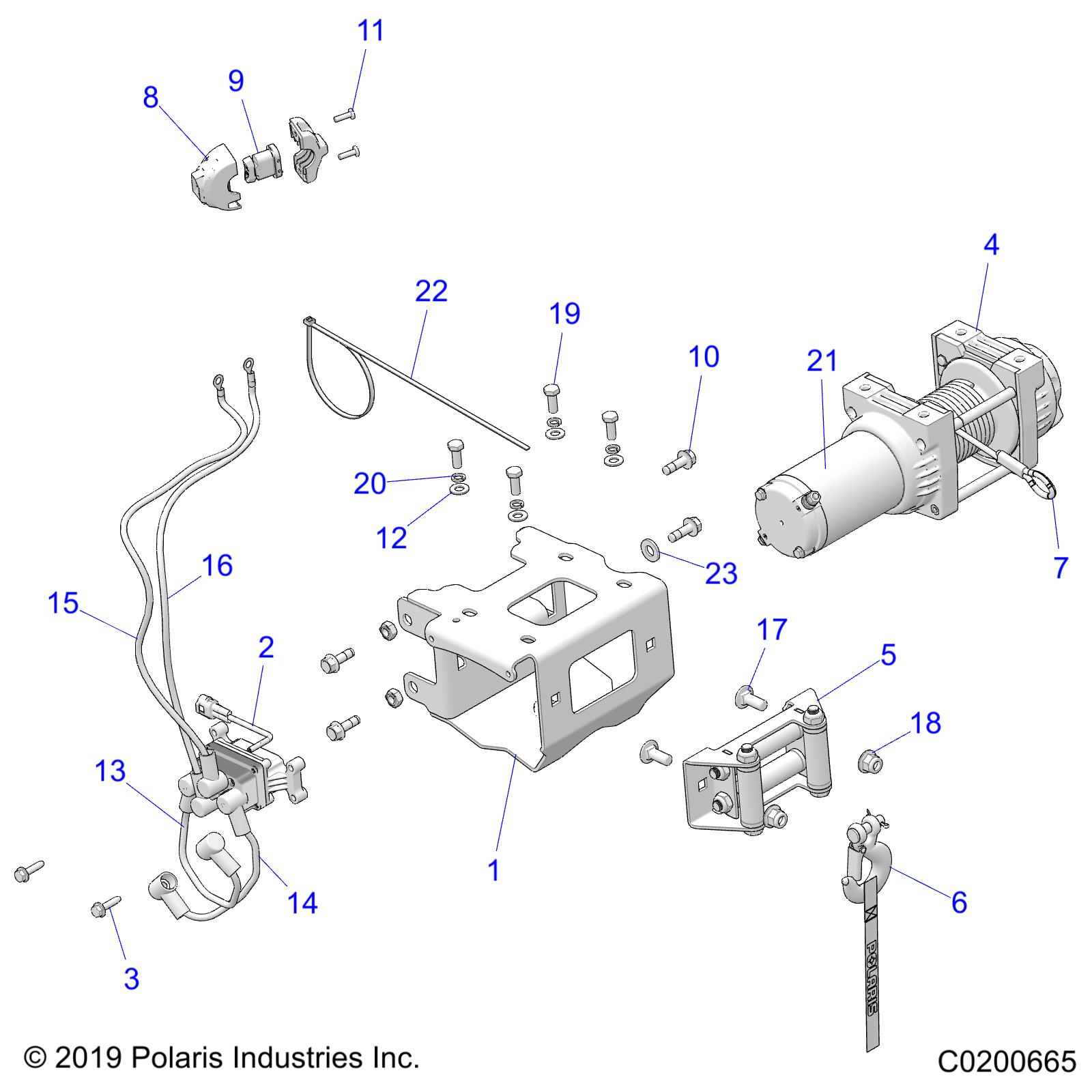 CHASSIS, WINCH - A21SWS57C2 (C0200665)