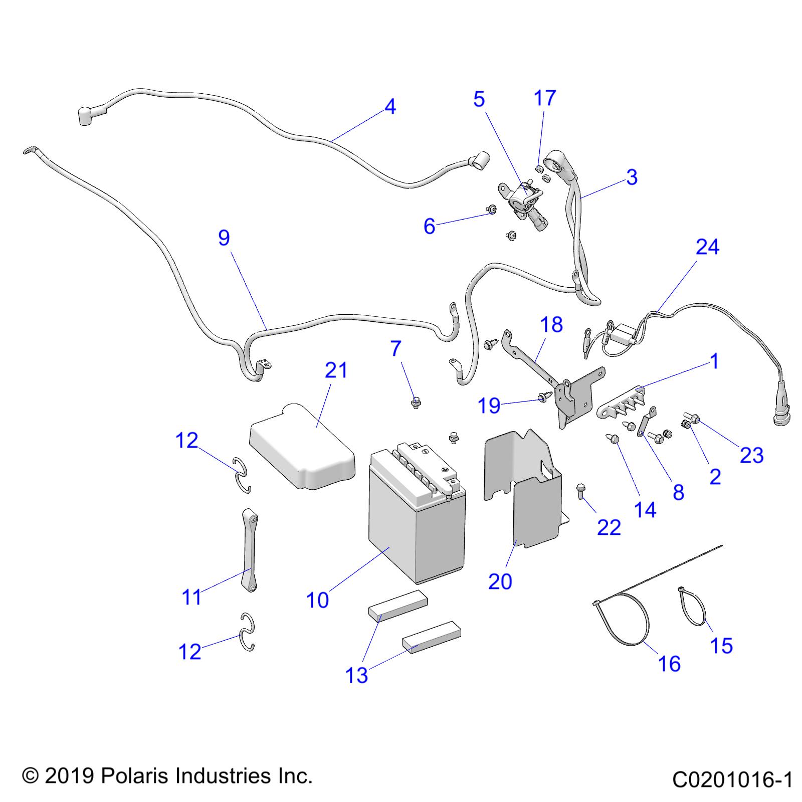 ELECTRICAL, BATTERY - A20SJS57CH (C0201016-1)