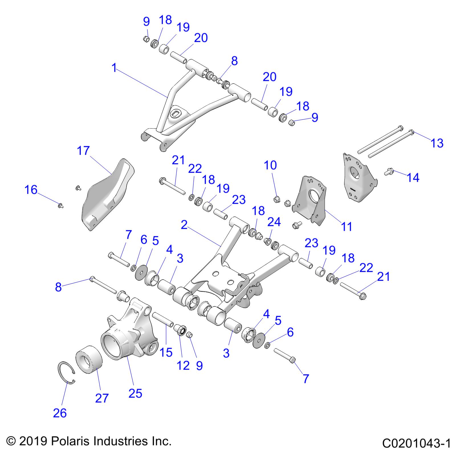 SUSPENSION, REAR - A20SEE57K1 (C0201043-1)