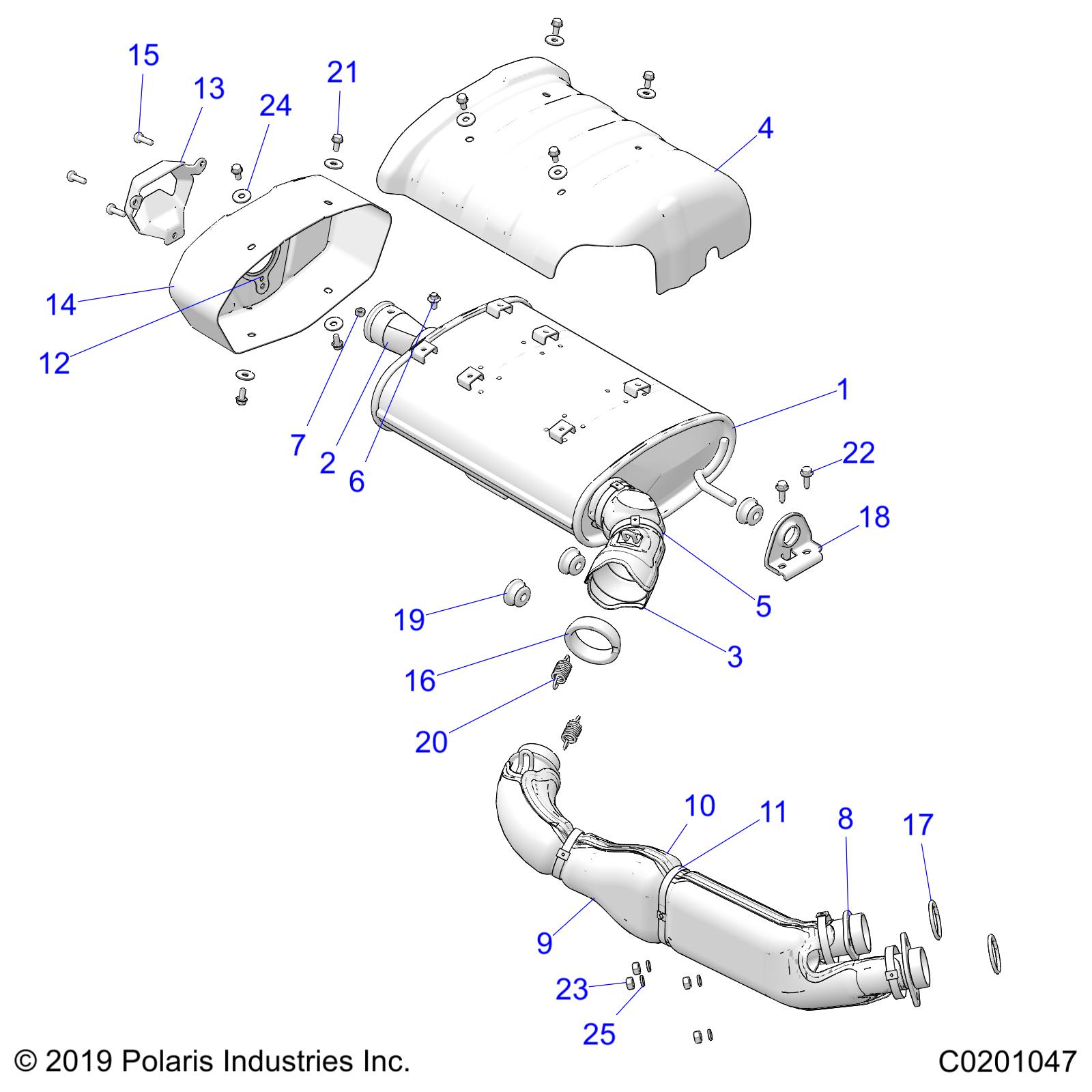 ENGINE, EXHAUST - A20SLZ95AE (C0201047)