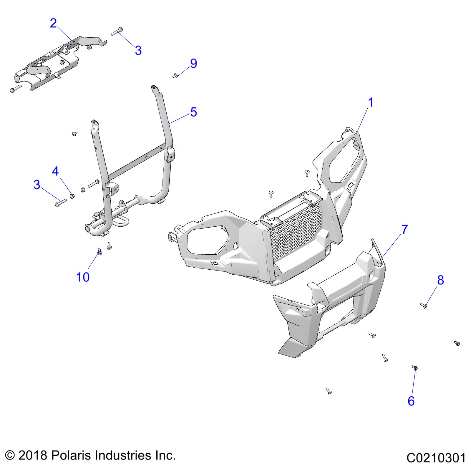 BODY, FRONT BUMPER and MOUNTING - A20SHD57A9 (C0210301)