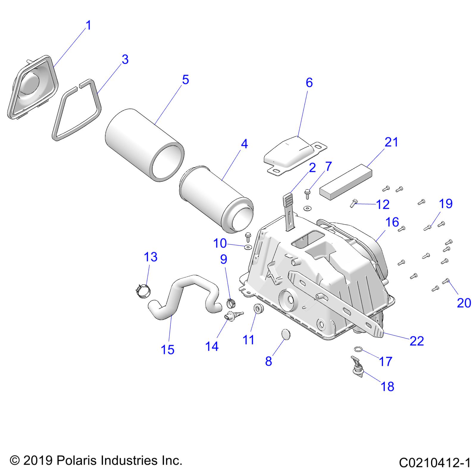 ENGINE, AIR INTAKE - A22SVE95PK (C0210412-1)