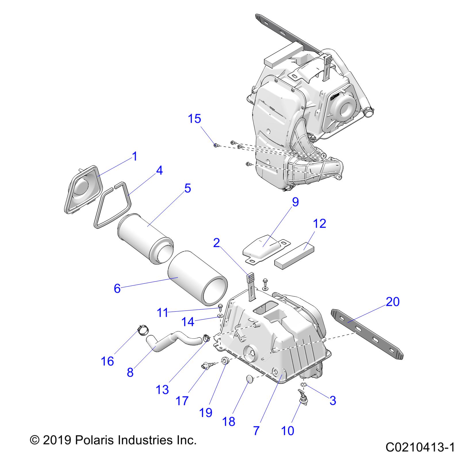 ENGINE, AIR INTAKE - A20SYE95PH (C0210413-1)