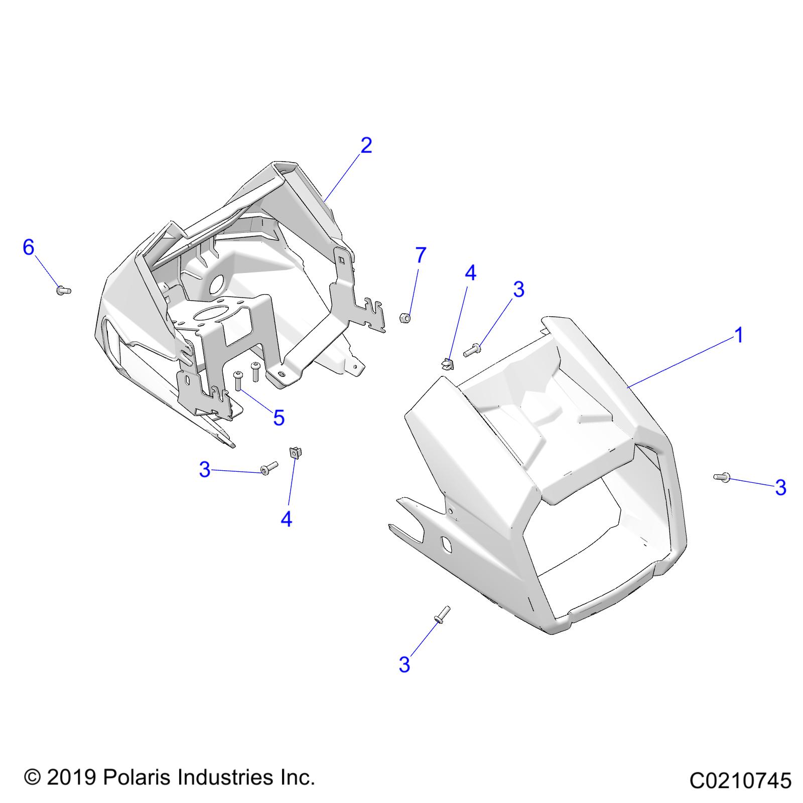 BODY, HEADLIGHT POD - A20SHE57AN/AF/BN/BF/Z57AX/BX (C0210745)