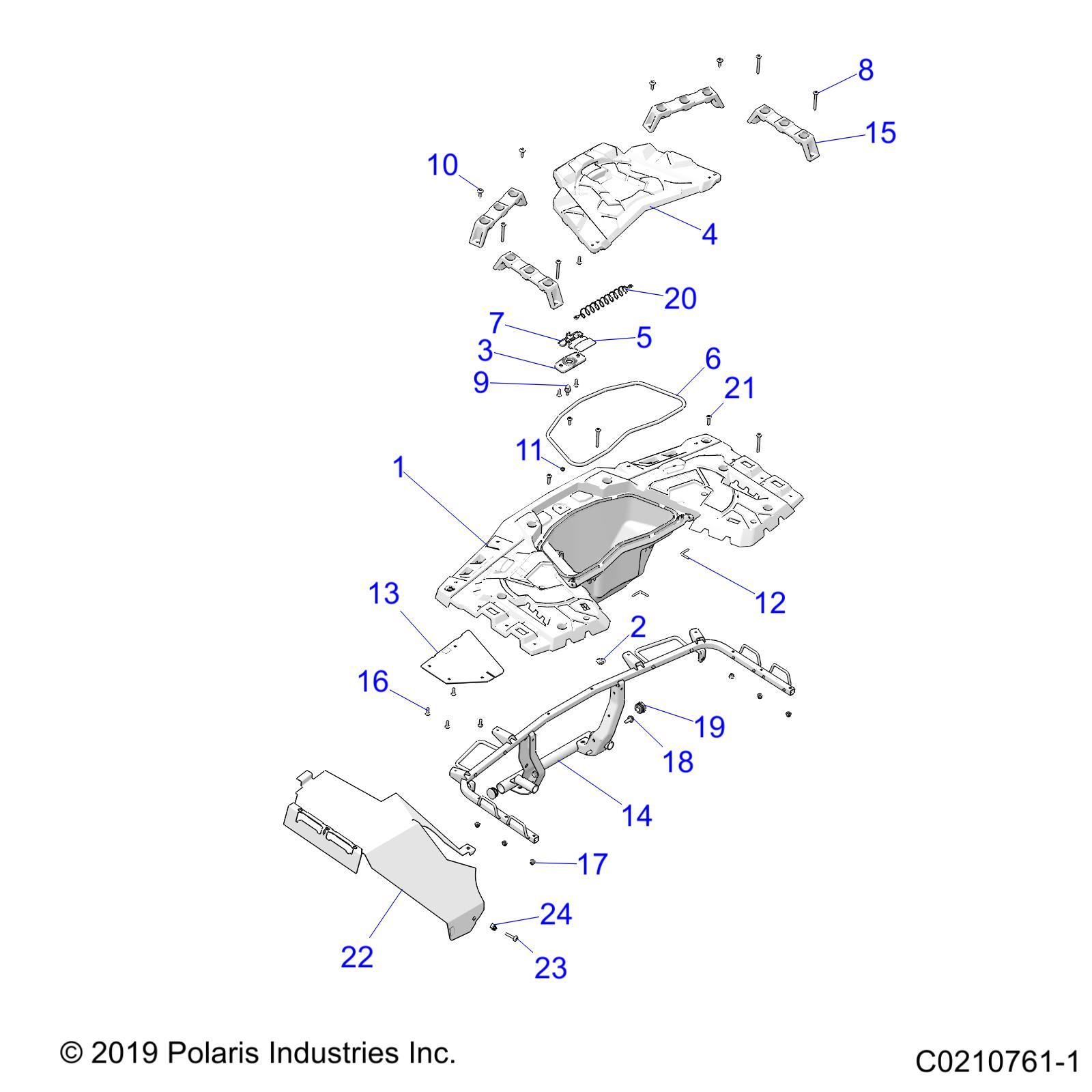 BODY, REAR RACK - A20SXE95KL/KR (C0210761-1)