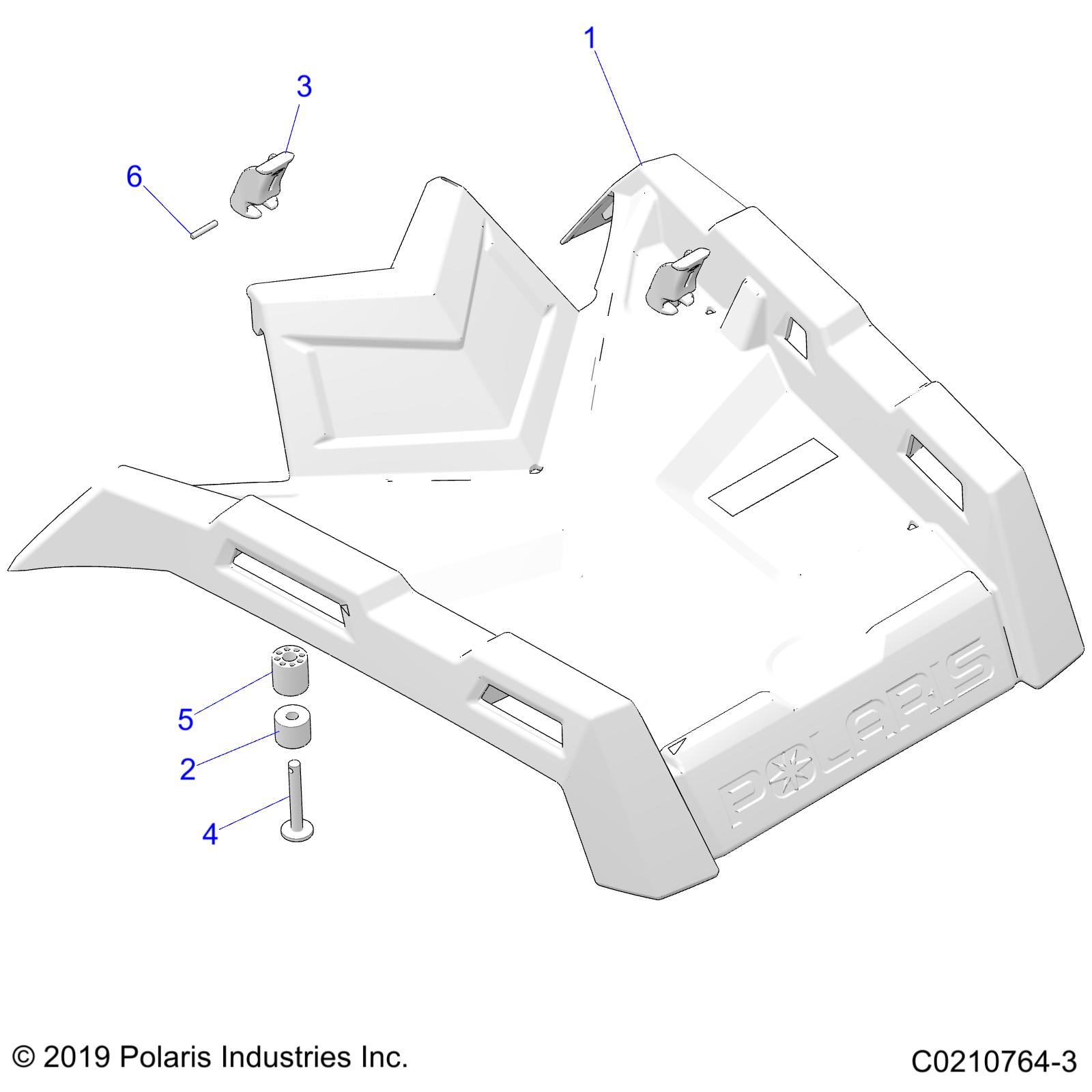 BODY, FRONT RACK - A25SVE95PG (C0210764-3)