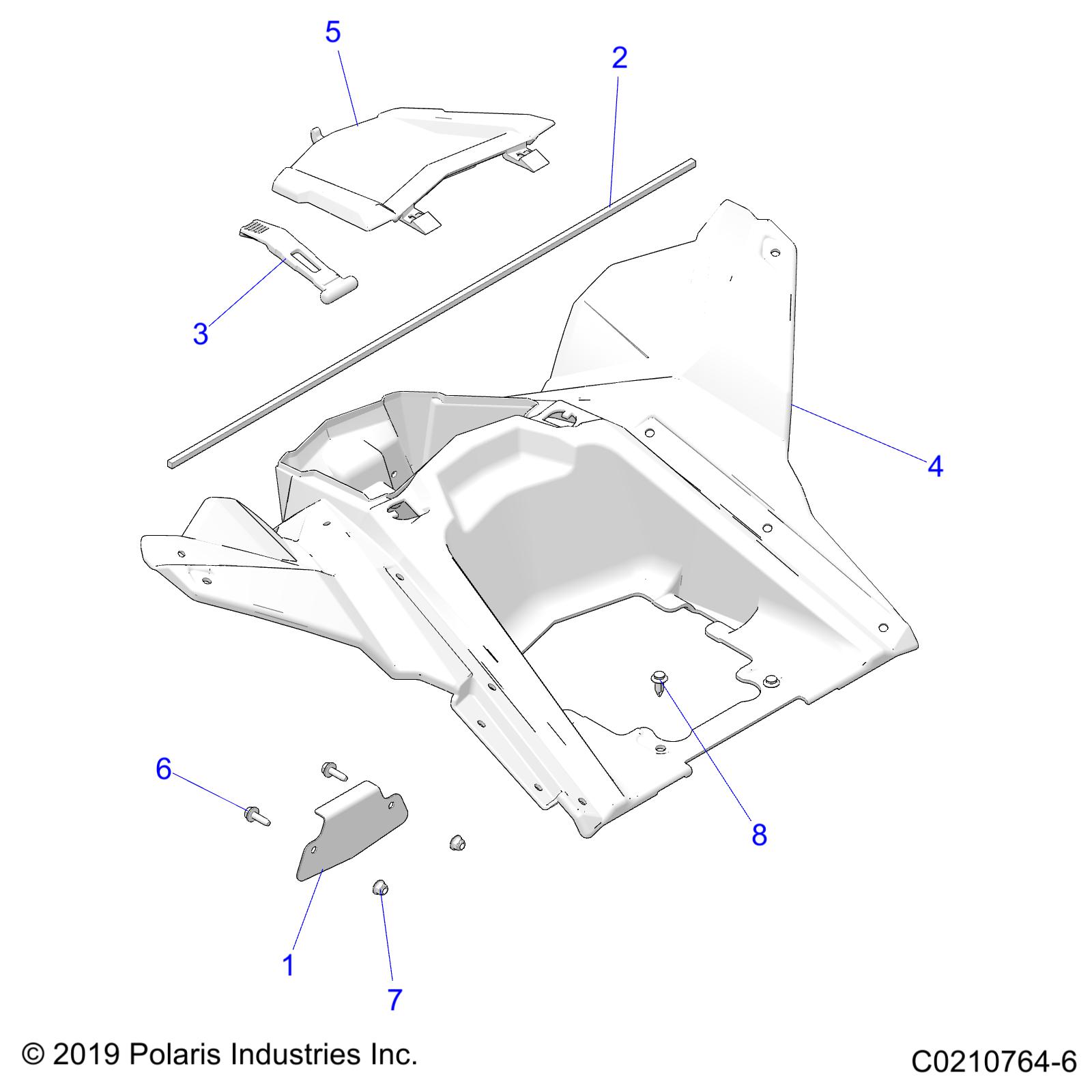 BODY, STORAGE, REAR - A25SVE95PG (C0210764-6)