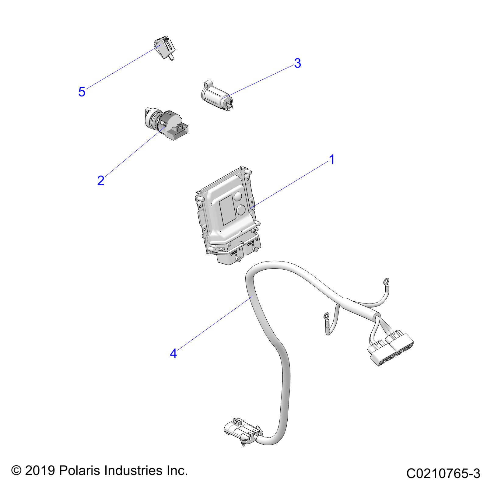 ELECTRICAL, SWITCHES and ECU - A20SYE95KH (C0210765-3)