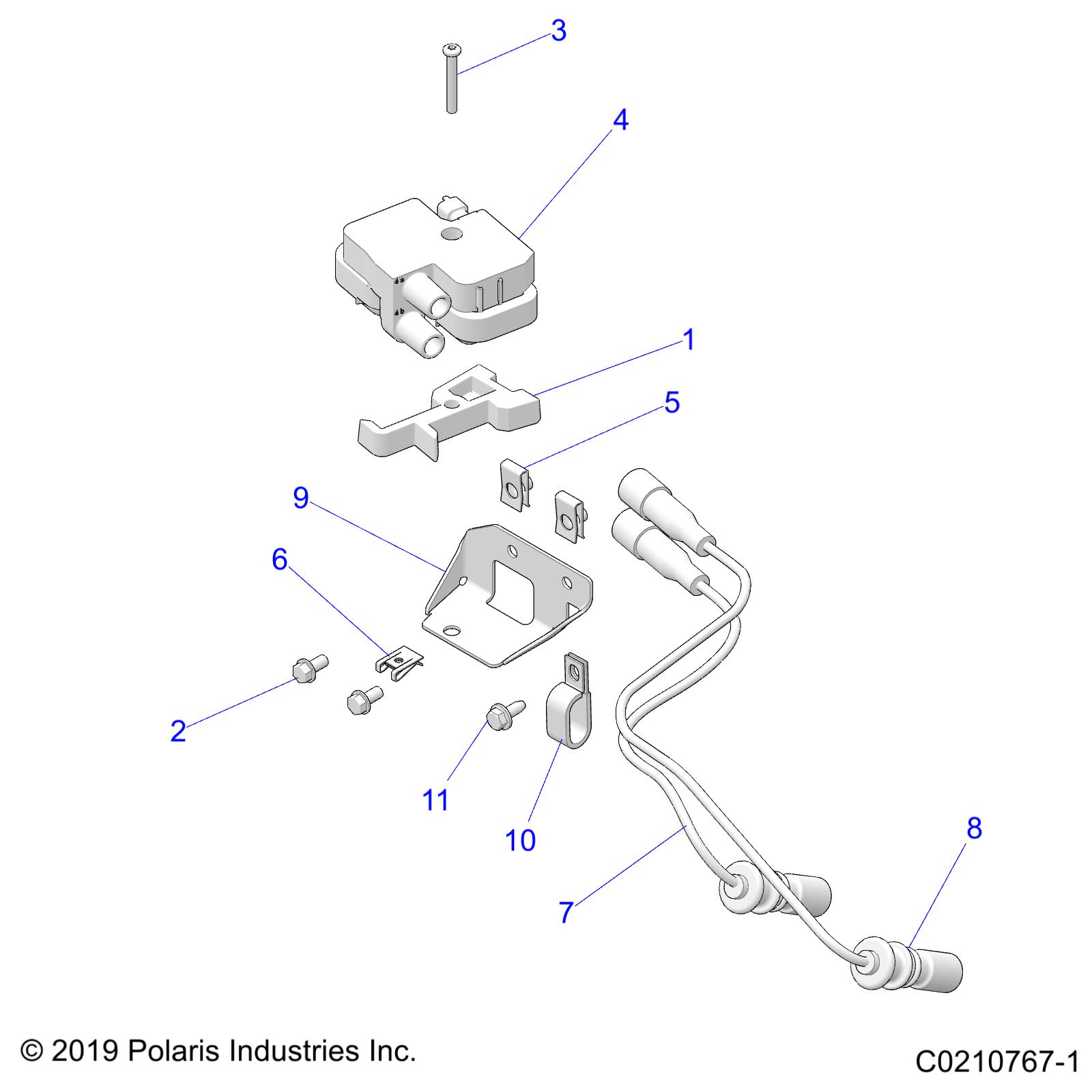 ELECTRICAL, IGNITION COIL MOUNTING - A22SVE95PK (C0210767-1)