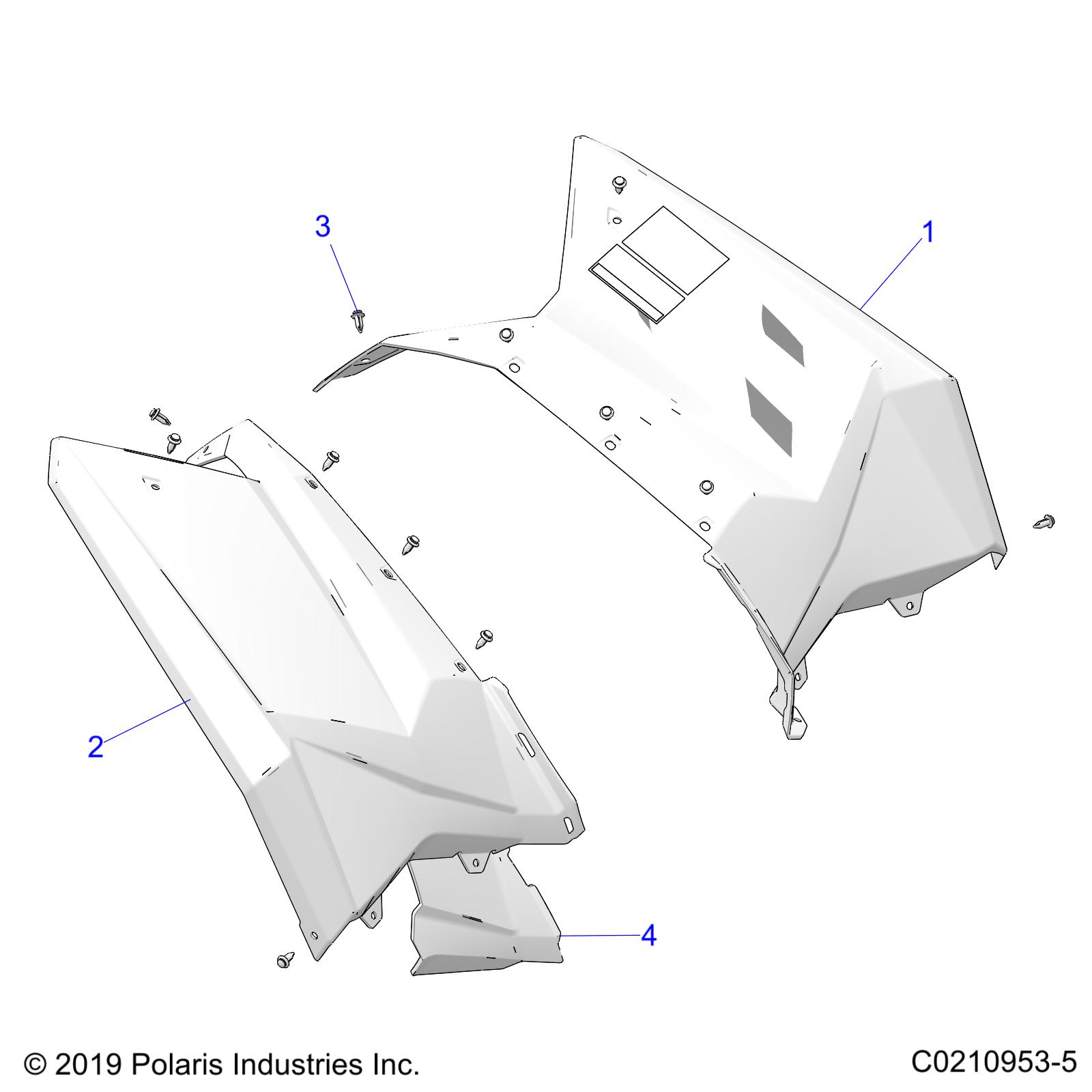 BODY, REAR CAB AND HEAT SHIELDS - A24SGE95AT (C0210953-5)