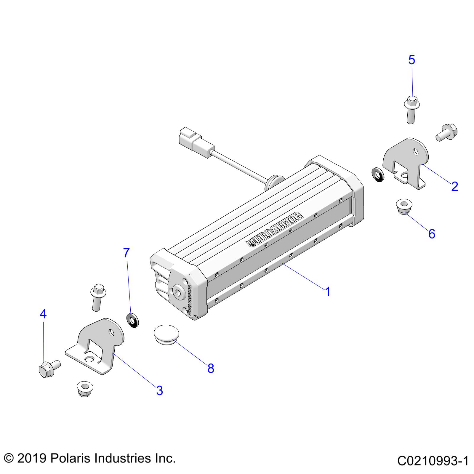 ELECTRICAL, LIGHTBAR - A22SGE95AN (C0210993-1)