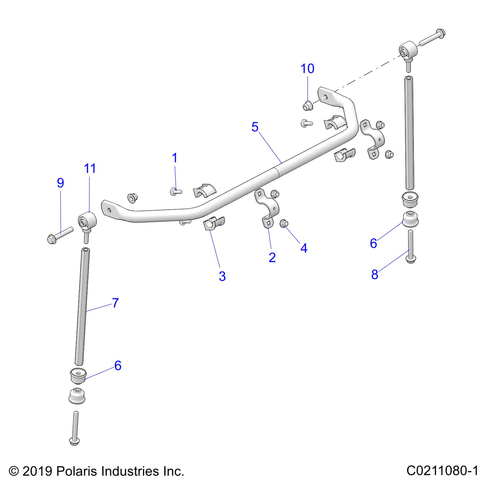 SUSPENSION, STABILIZER BAR - A24SGE95PT (C0211080-1)