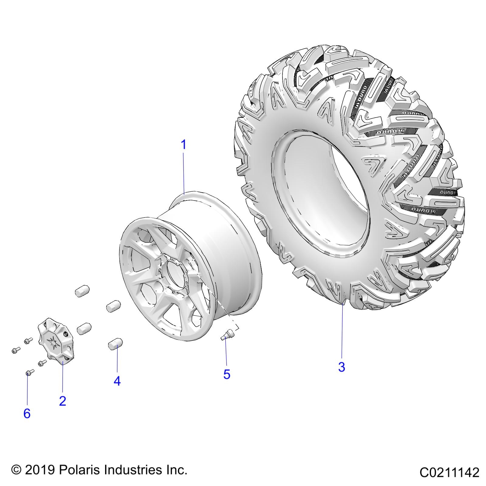 WHEELS, REAR - A24SGS95CT/S95FT (C0211142)