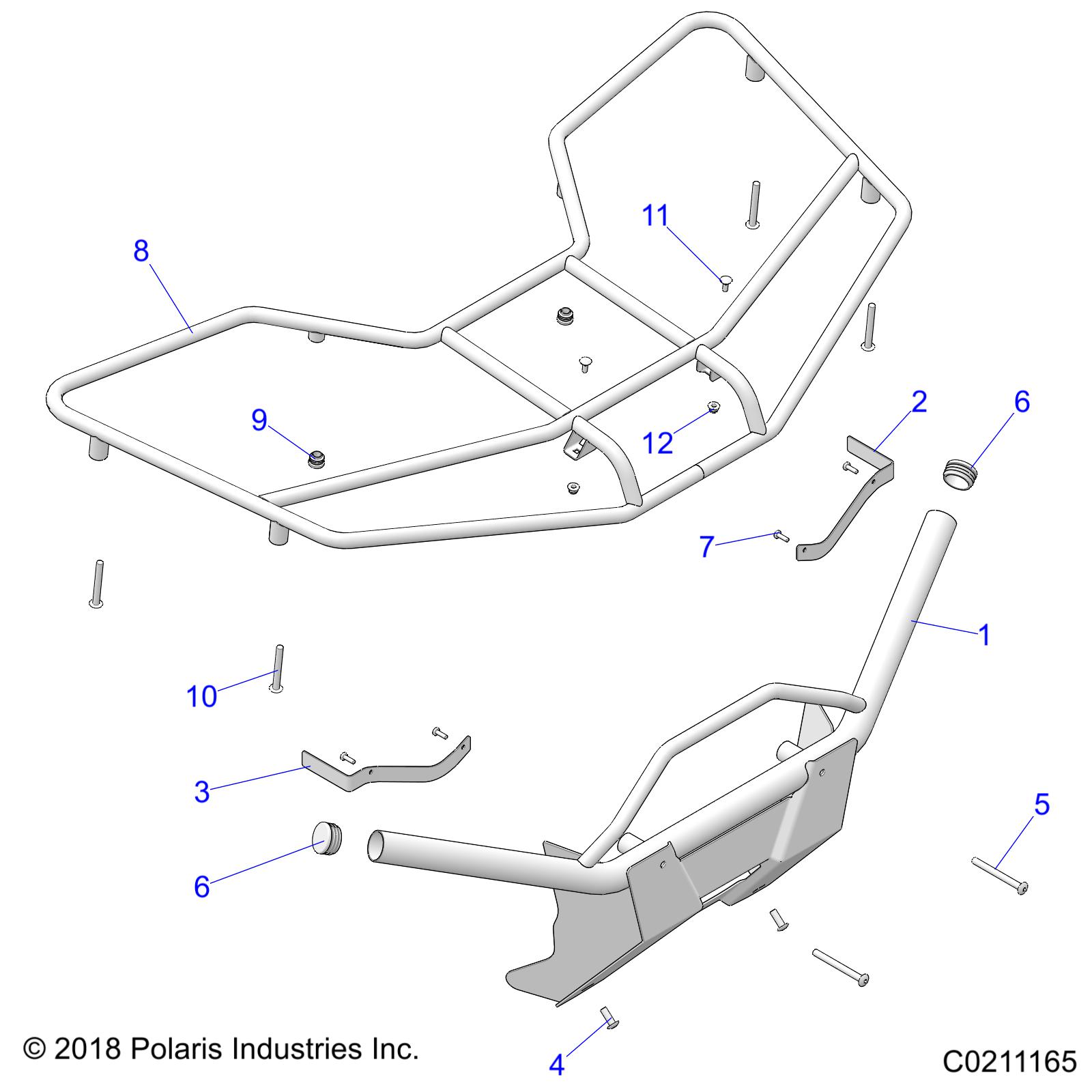 BODY, FRONT RACK - A20SEJ57A1/A4/A7/A9/B1/B4/B7/B9 (C0211165)