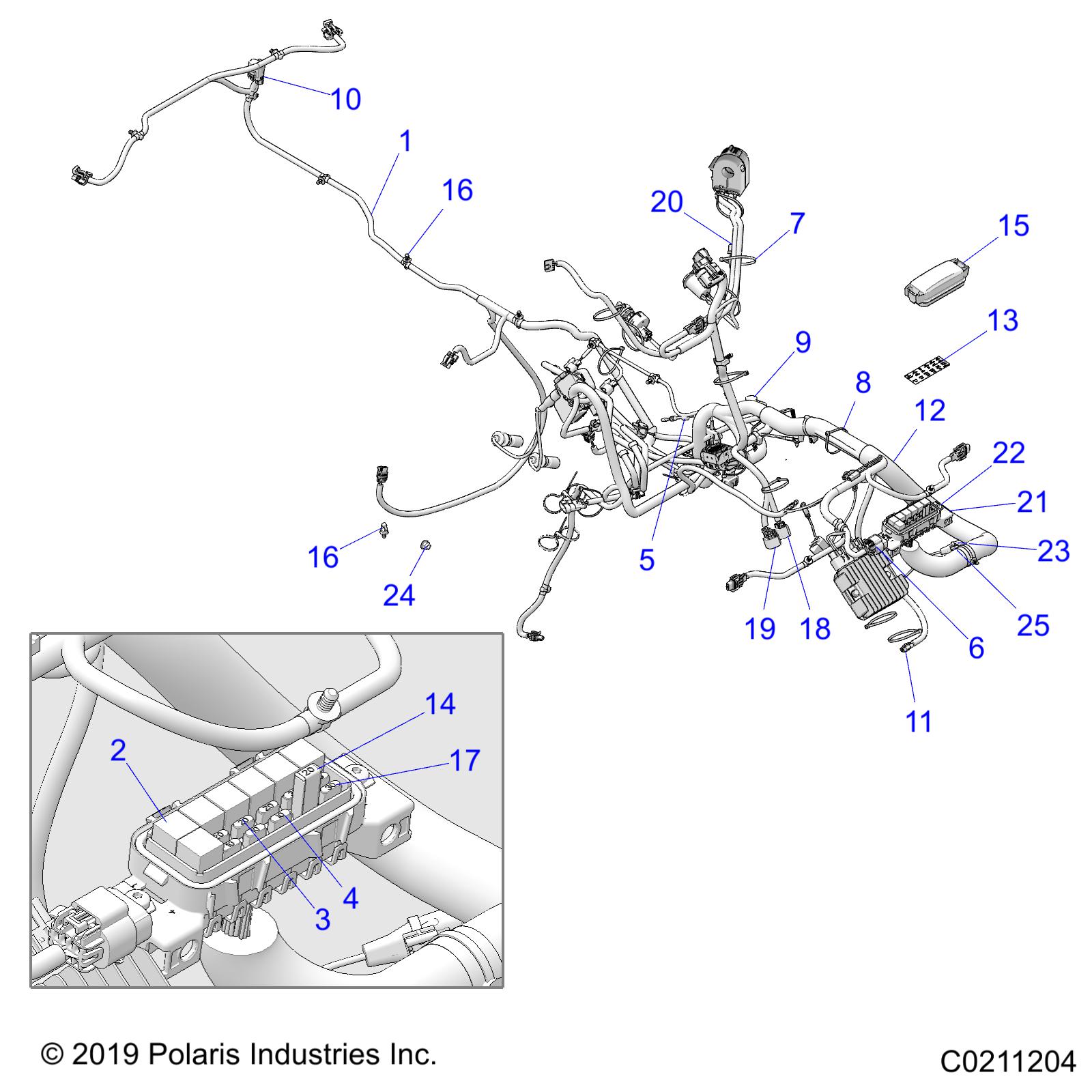 ELECTRICAL, HARNESS - A20SXA85A1/A7/CA1/CA7/E85A9/AF/AP/CA9/CAF/CAP/V85AP/CAP (C0211204)