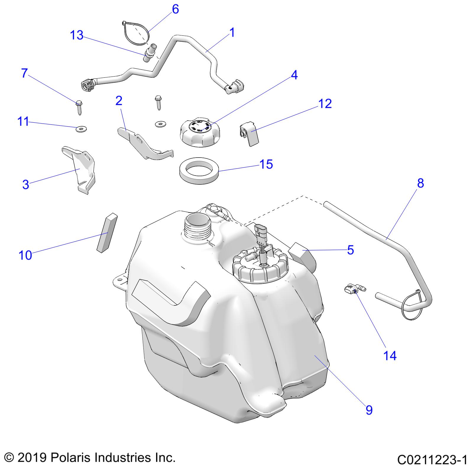 BODY, FUEL TANK ASM. - A20SJS57CH (C0211223-1)