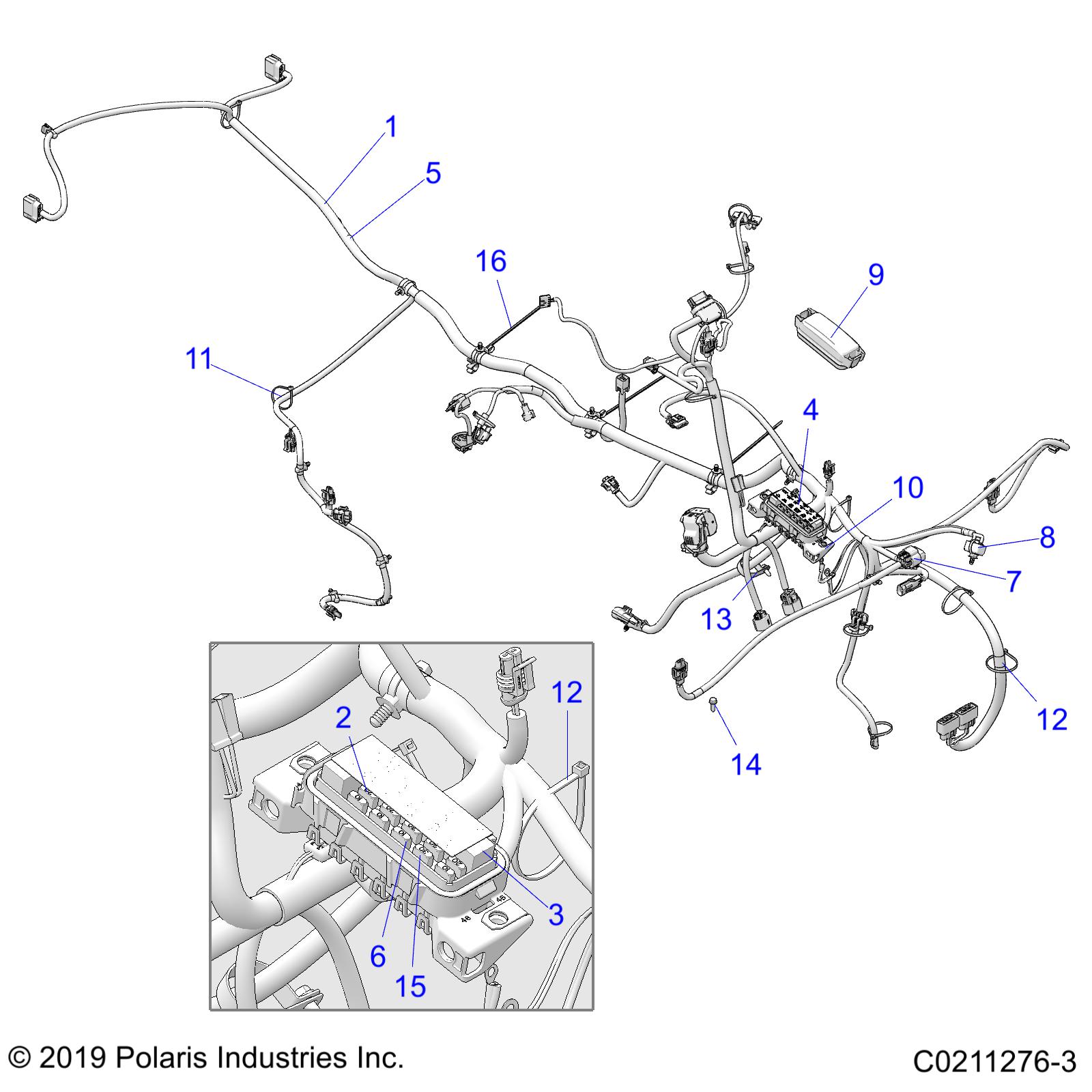 ELECTRICAL, MAIN WIRE HARNESS - A20SEA50A1/A5/CA1/CA5 (C0211276-3)