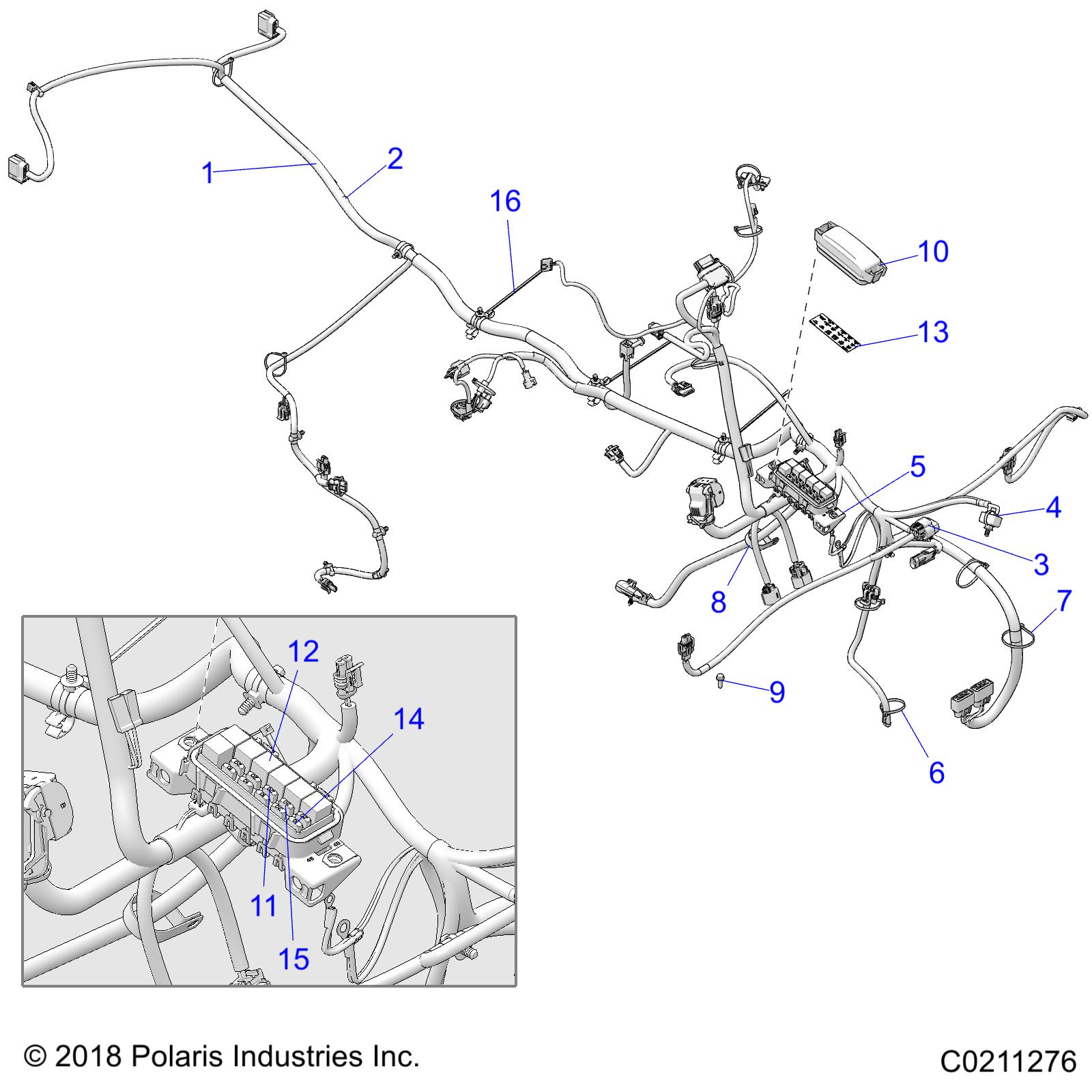 ELECTRICAL, MAIN WIRE HARNESS - A20SEE50A1/A5/CA1/CA5 (C0211276)