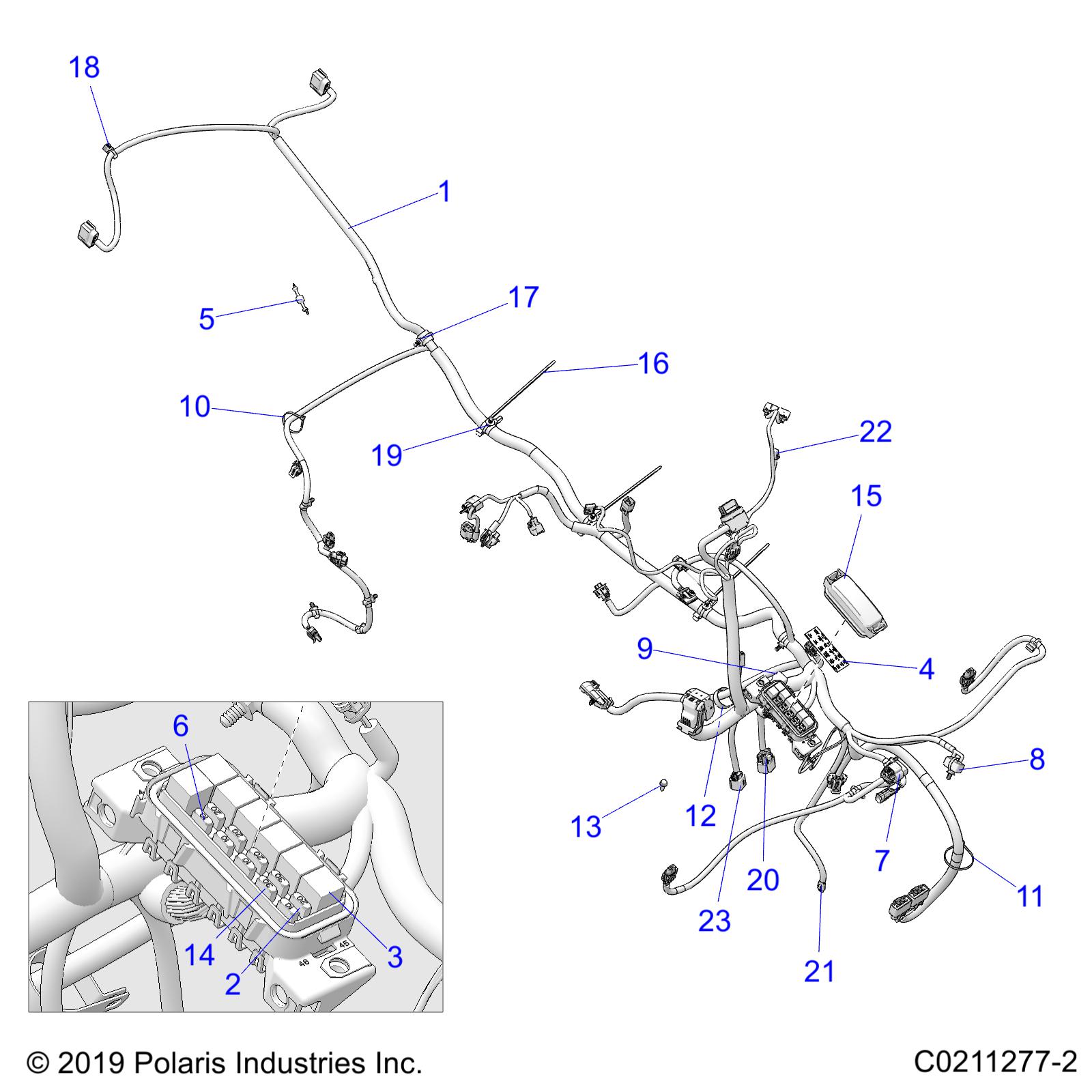 ELECTRICAL, MAIN WIRE HARNESS - A20SEA57L6/L7 (C0211277-2)