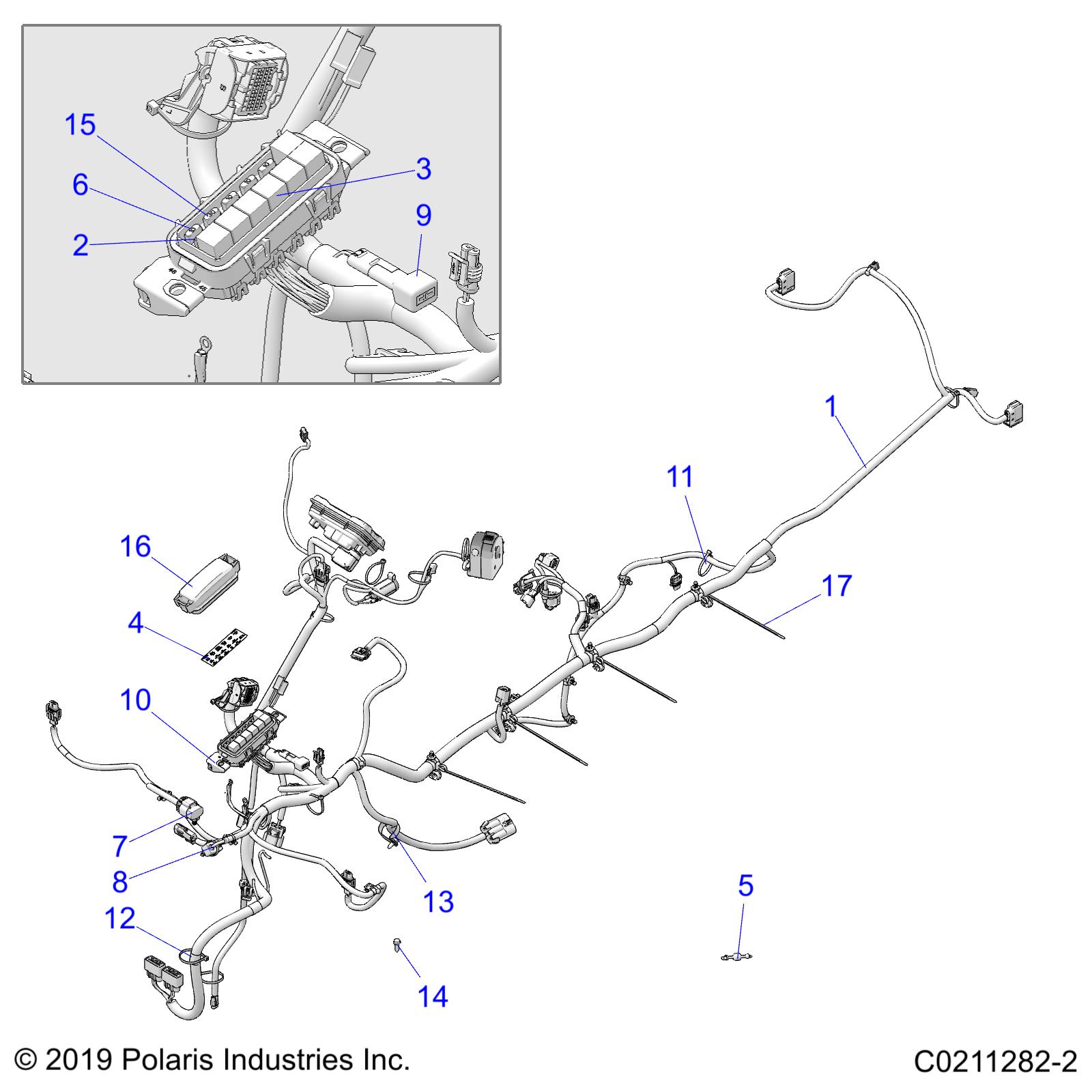 ELECTRICAL, MAIN WIRE HARNESS - A20SEJ57A1/A4/A7/A9/B1/B4/B7/B9 (C0211282-2)