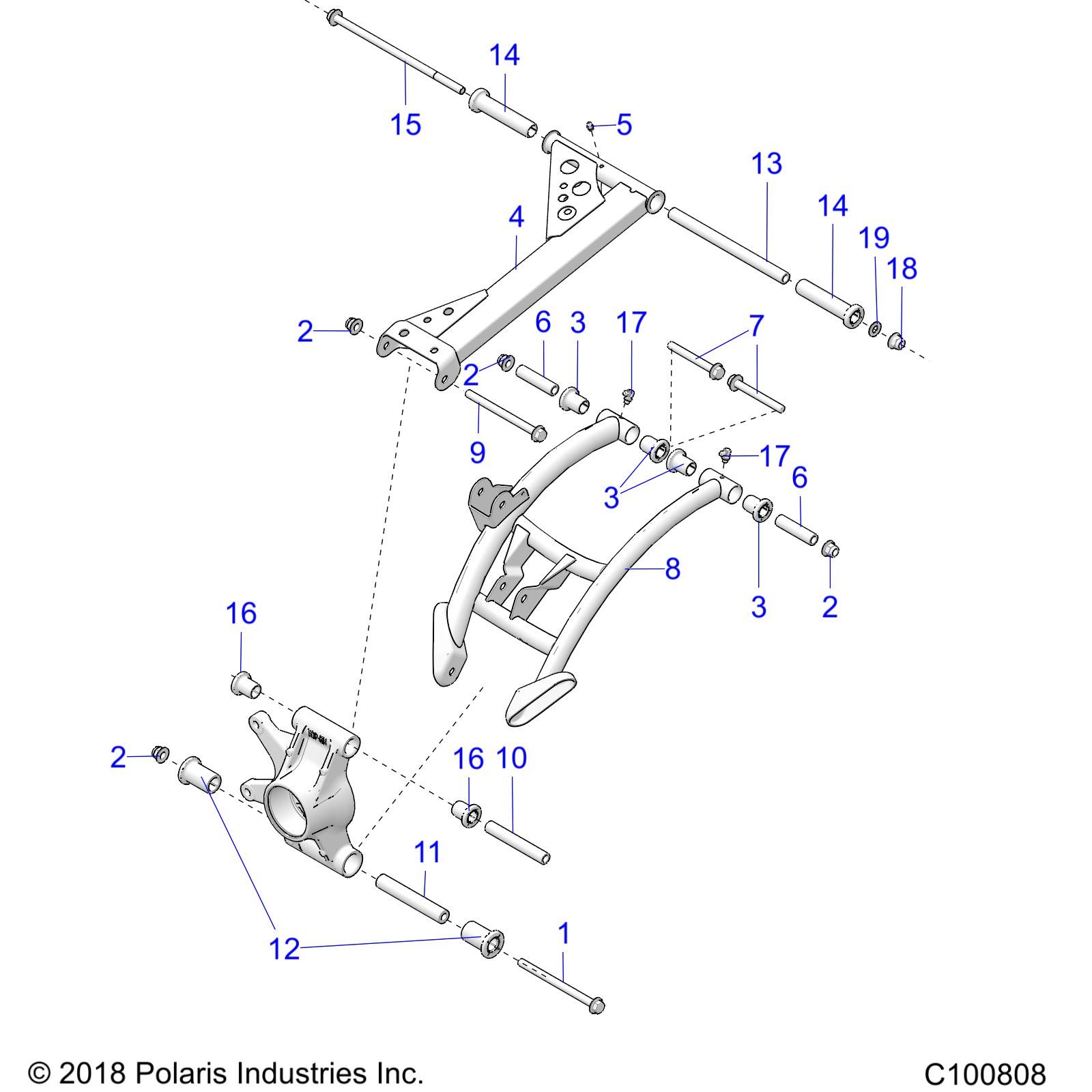 SUSPENSION, REAR - A18SXD95B9/SXE95BR/BC/BE (C100808)