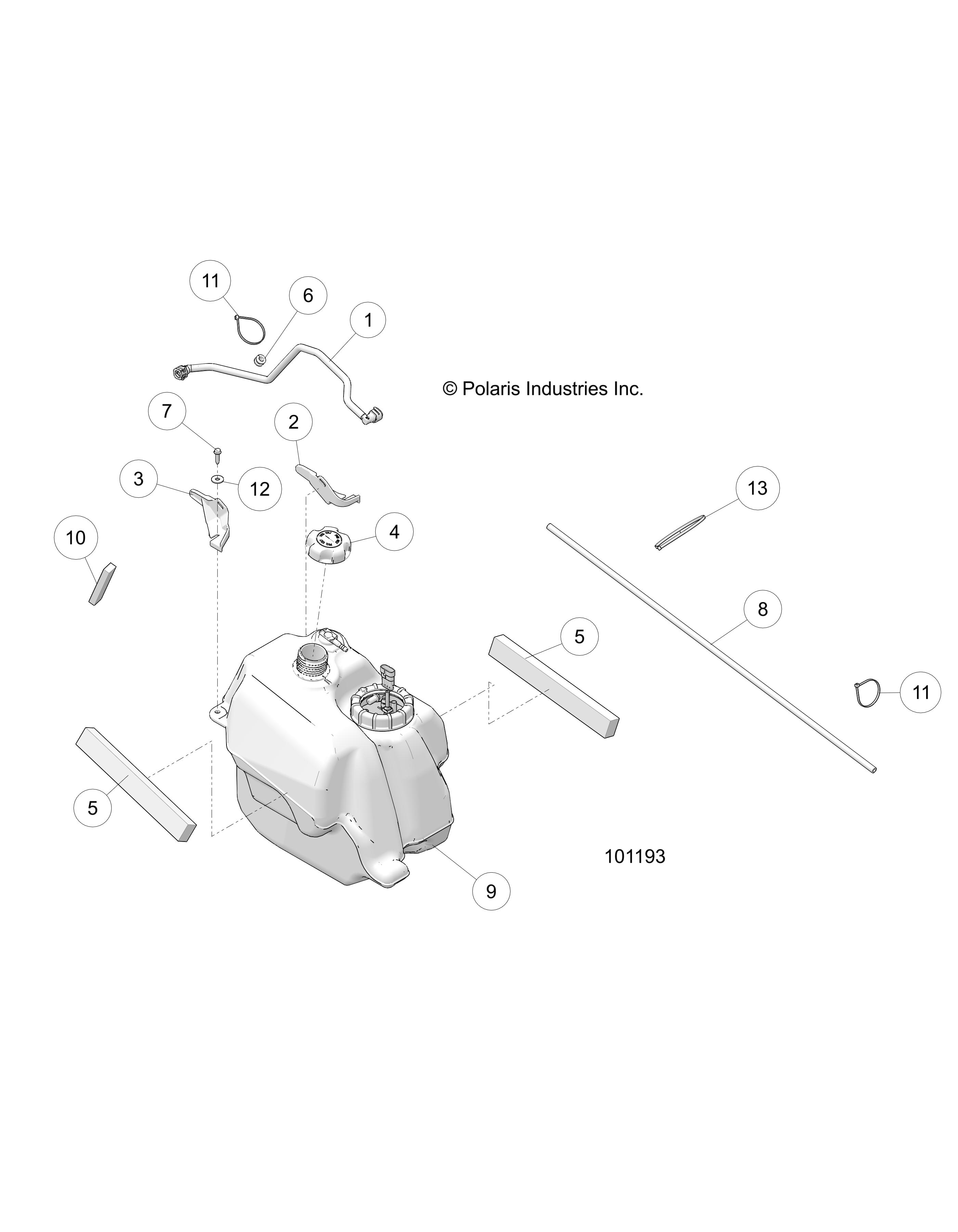 BODY, FUEL TANK ASM. - A17SDA57A1/L2/E57A2