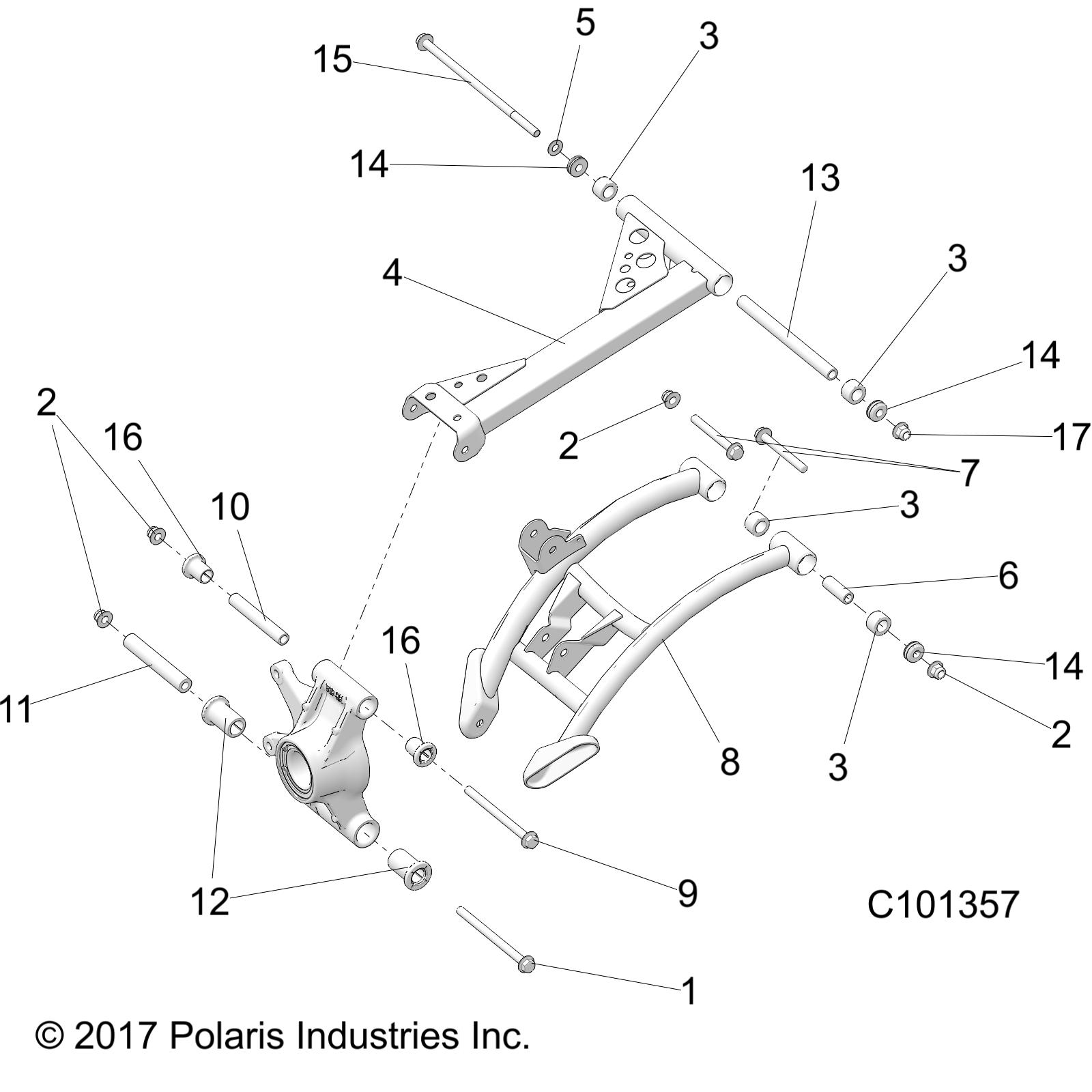 SUSPENSION, REAR HUBS, CARRIER and BRAKE DISC - A20SYE95PH (C101357)