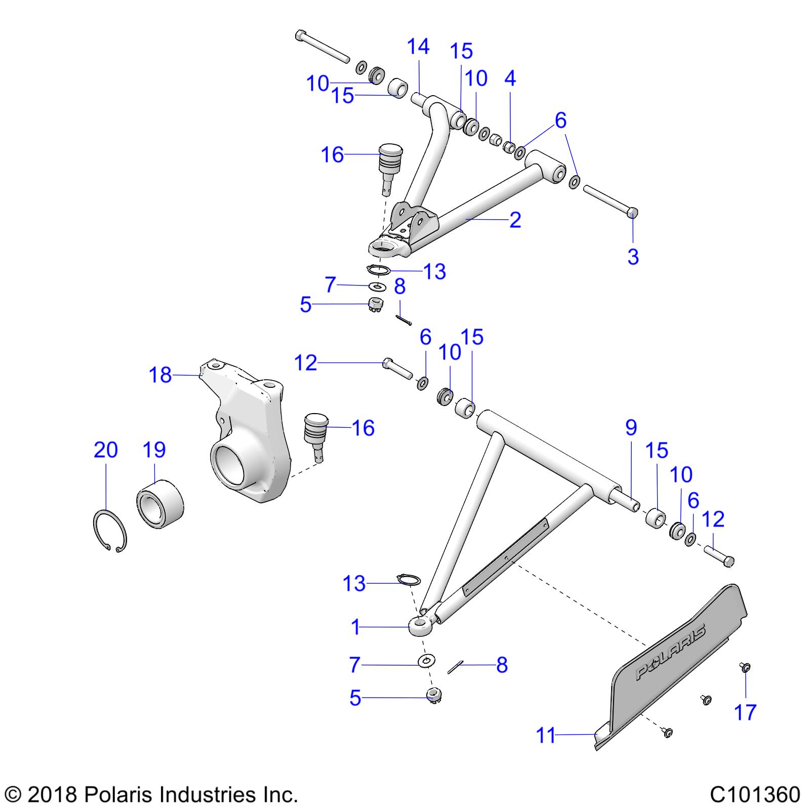 SUSPENSION, FRONT - A19SHS57FP (C101360)