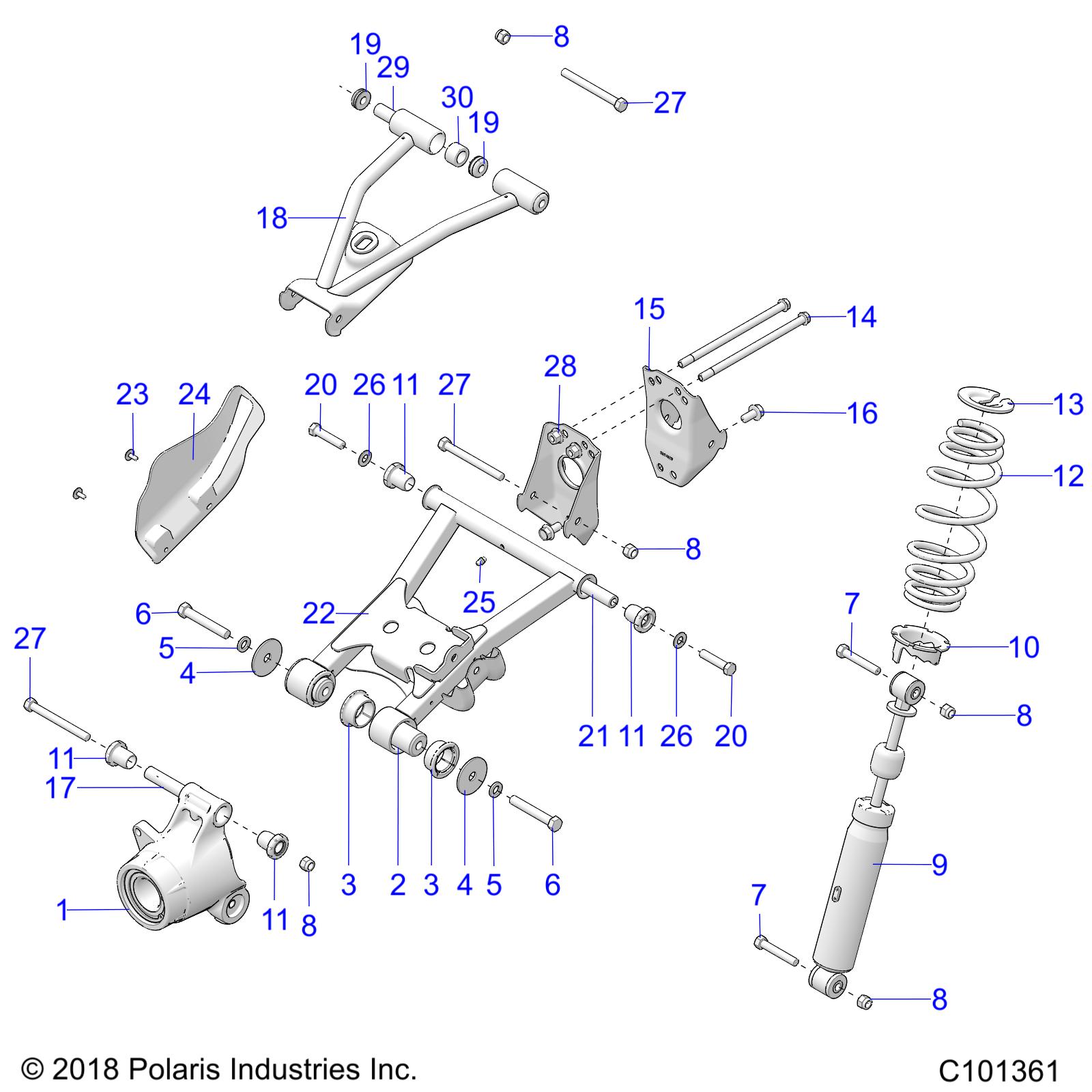 SUSPENSION, REAR - A19SHE57FP