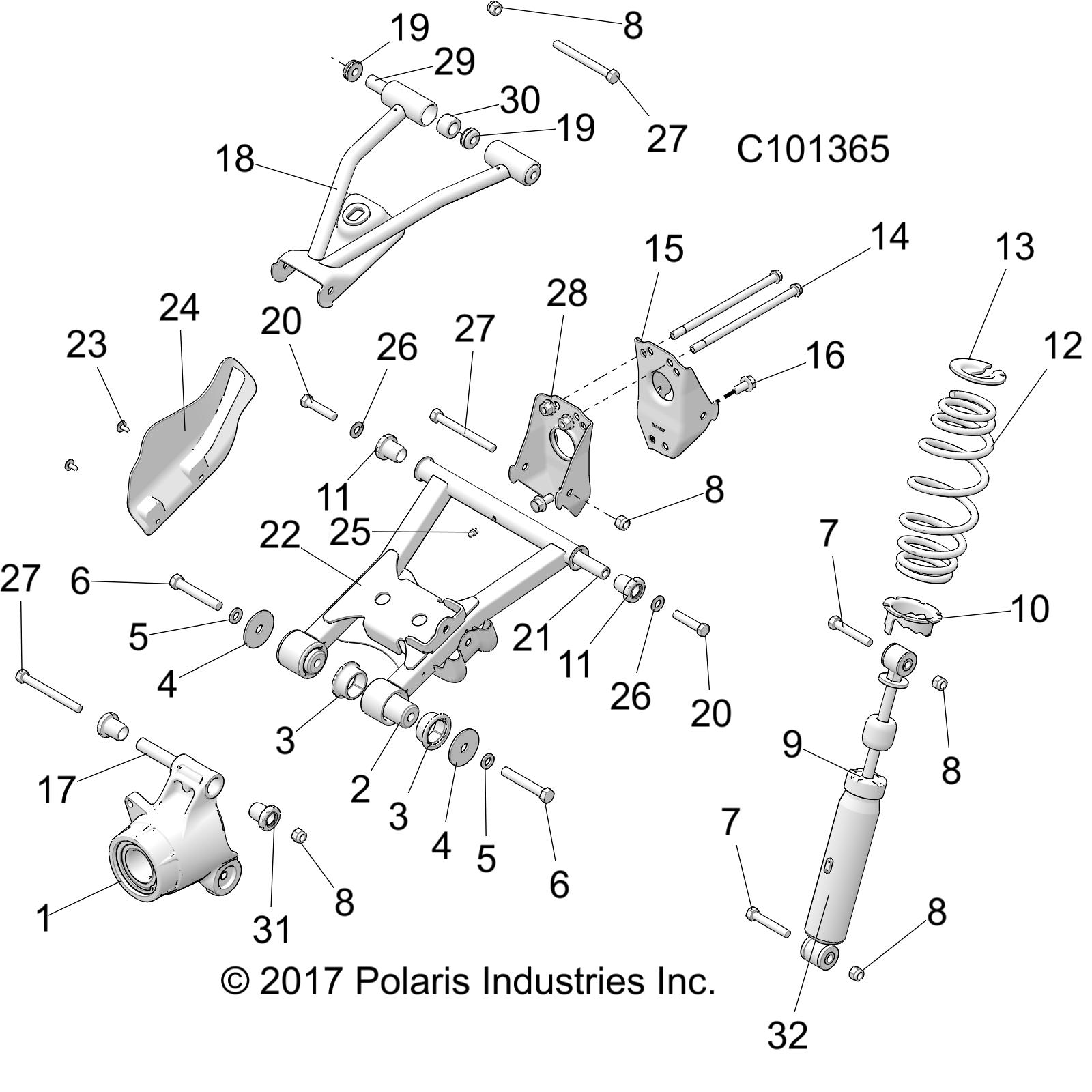 SUSPENSION, MID - A18S6E57F1