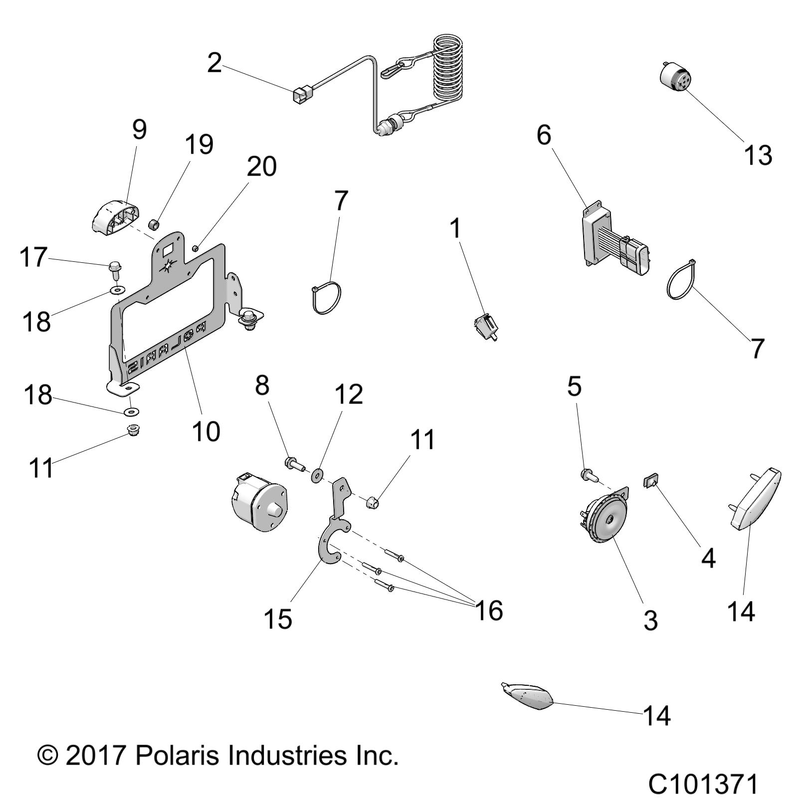 ELECTRICAL, TURN SIGNALS - A19SXS95CC/CR (C101381)