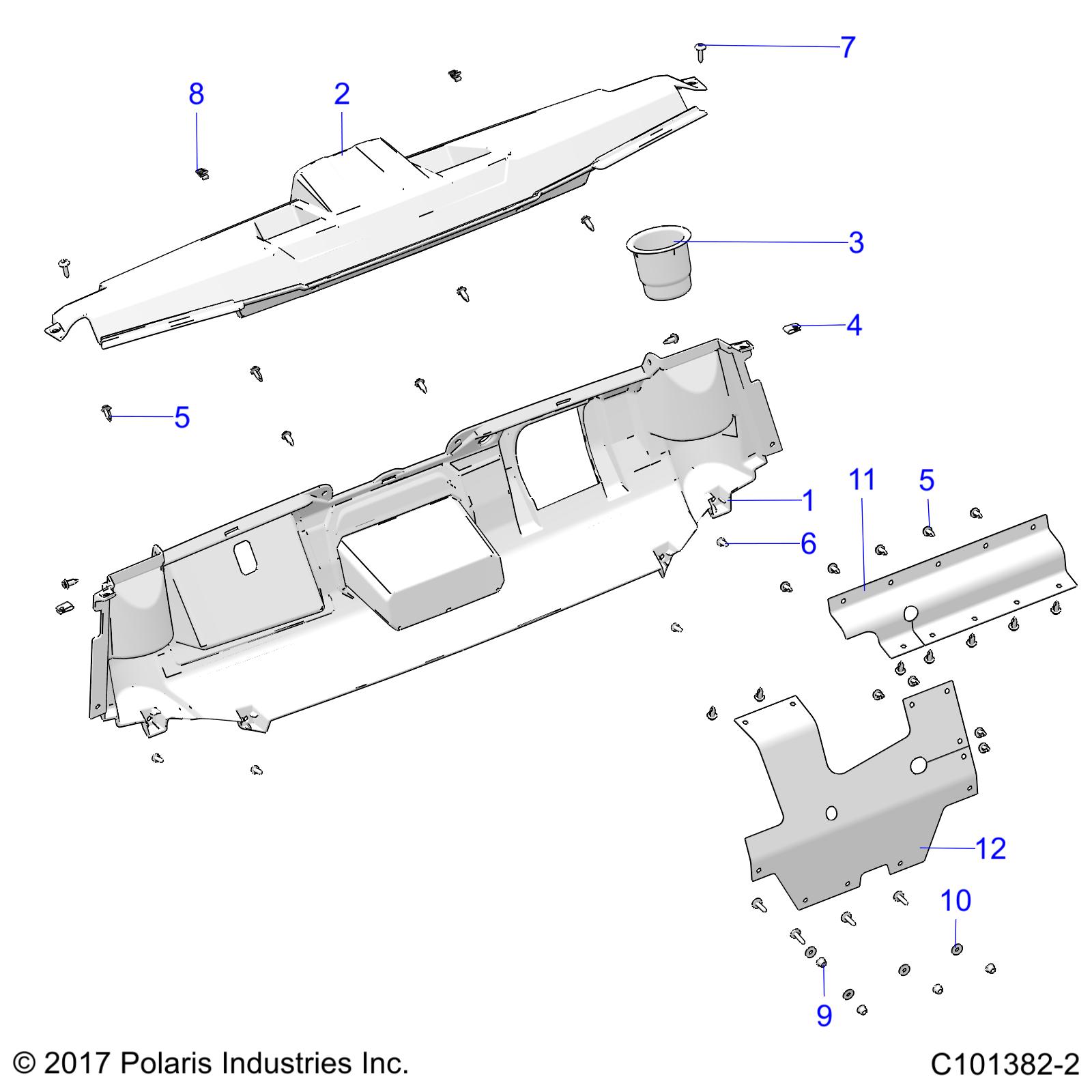 BODY, DASH - A20HZB15N1/N2 (C101382-2)