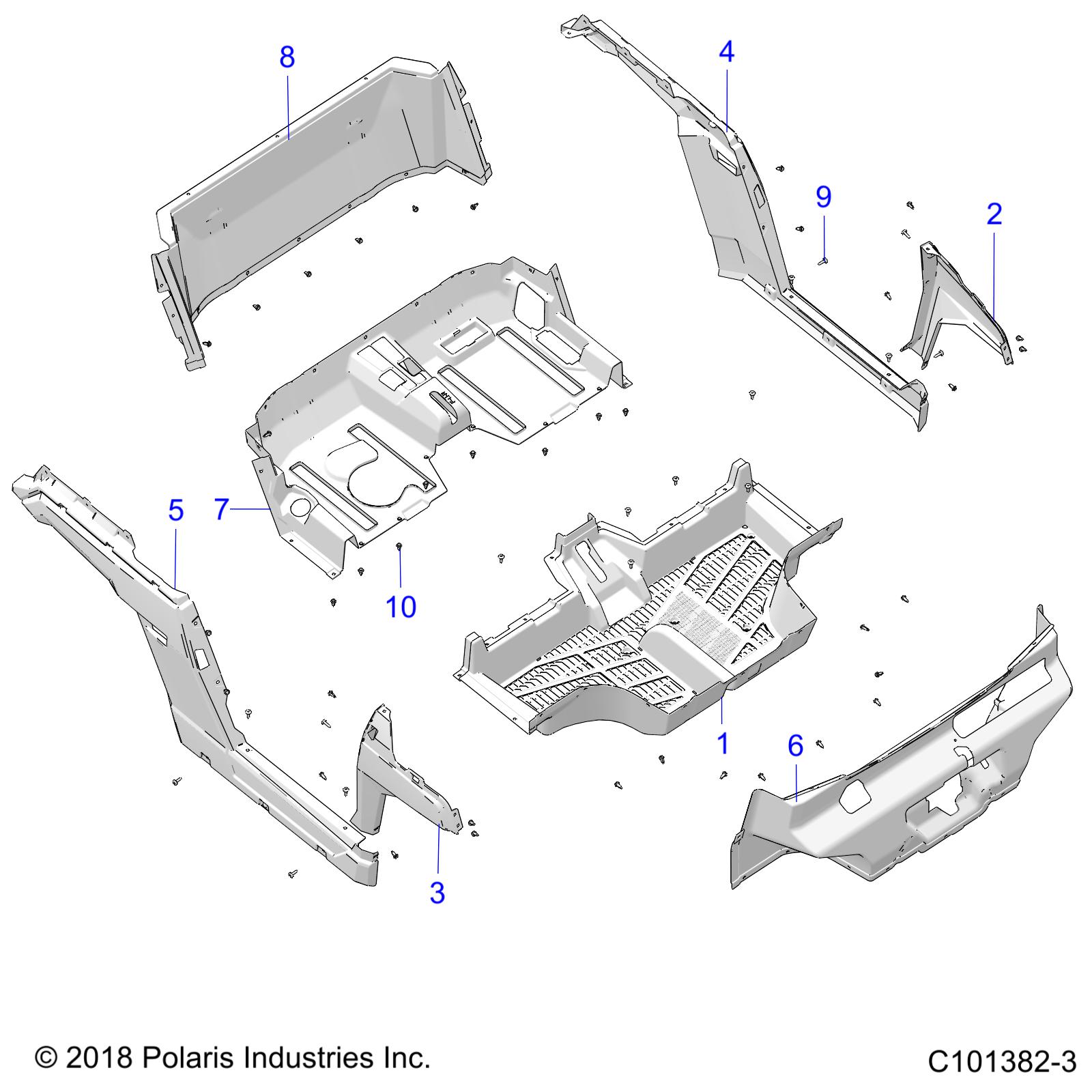 BODY, FLOOR AND ROCKER PANELS - A23HZB15N1/N4  (C101382-3)