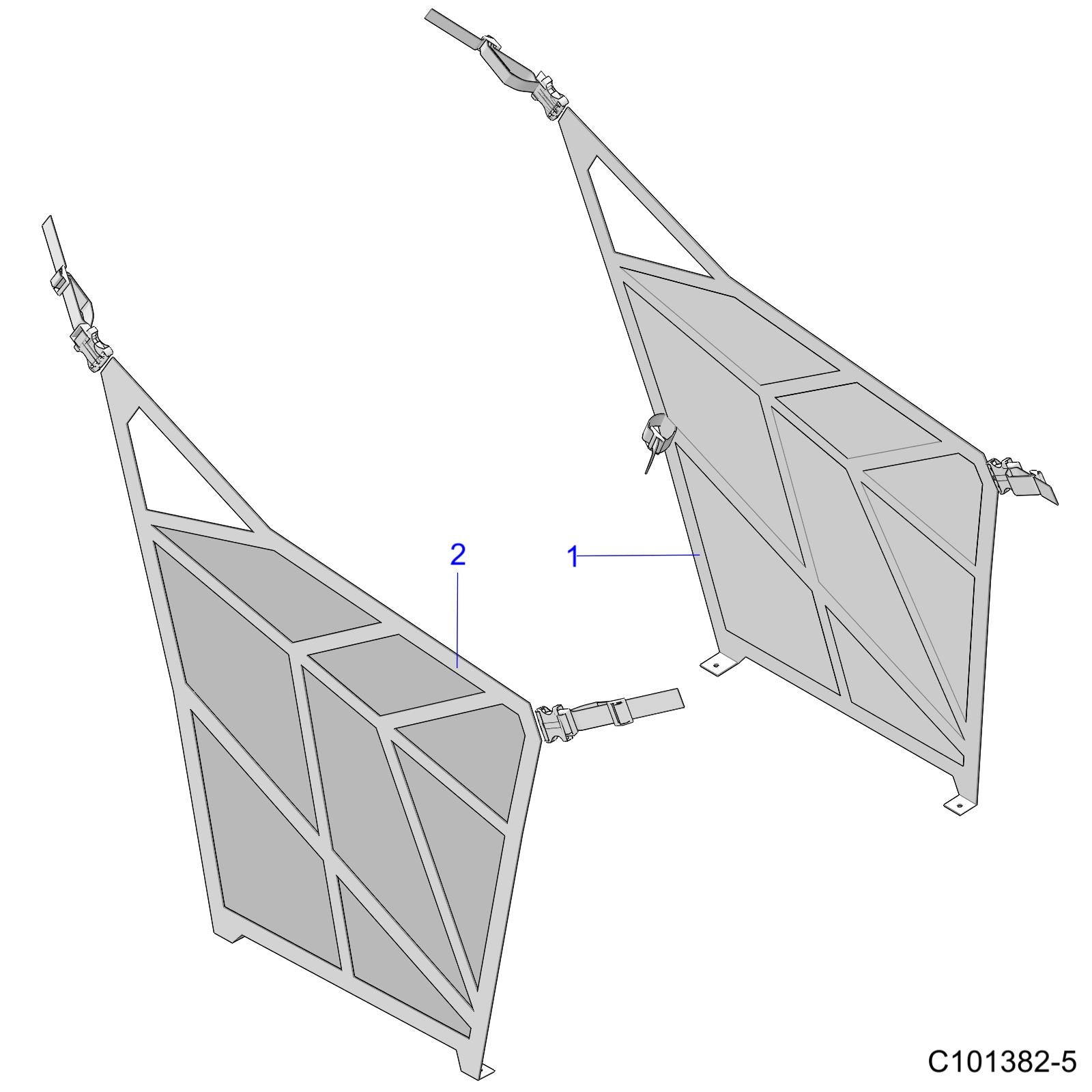 BODY, SIDE NETS - A20HZB15N1/N2 (C101382-5)