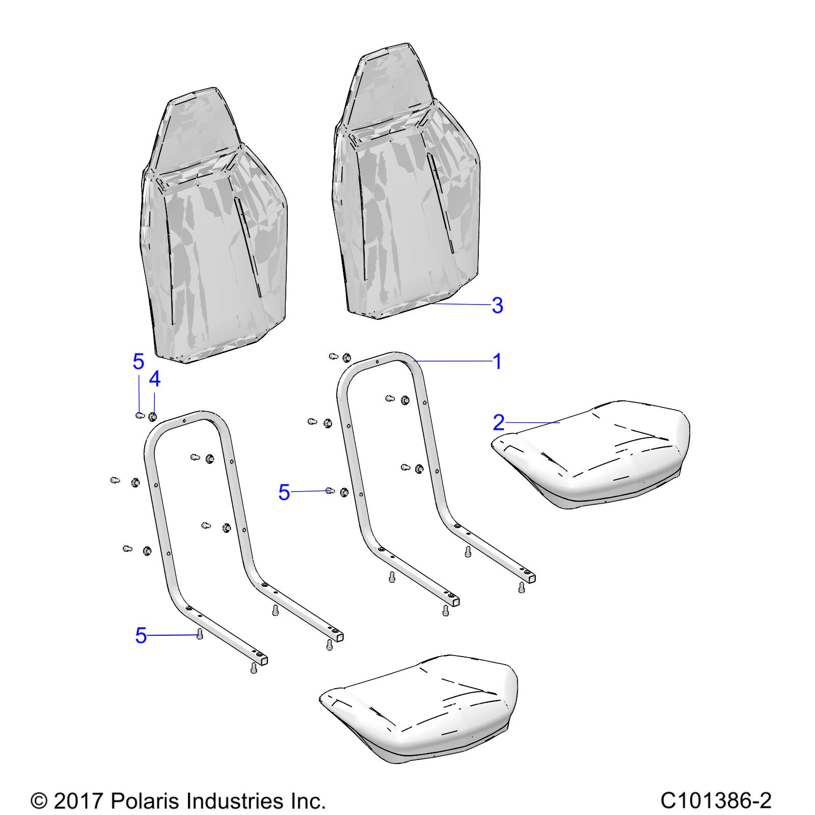 BODY, SEAT - R25HZA15D5 (C101386-2)