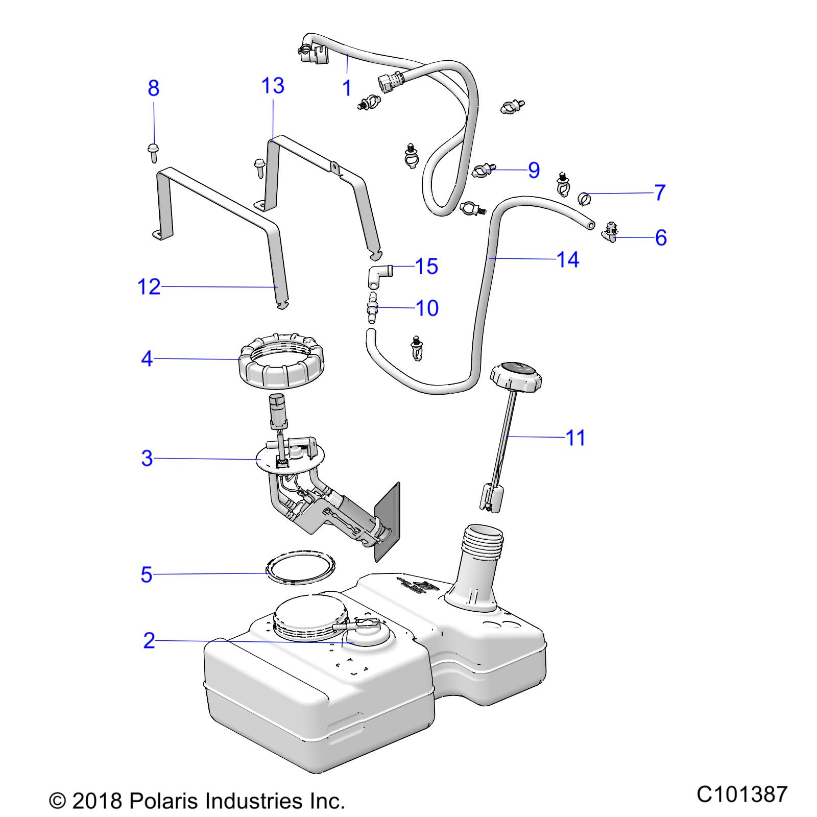 BODY, FUEL TANK - A19HZA15N1/N7 (C101387)