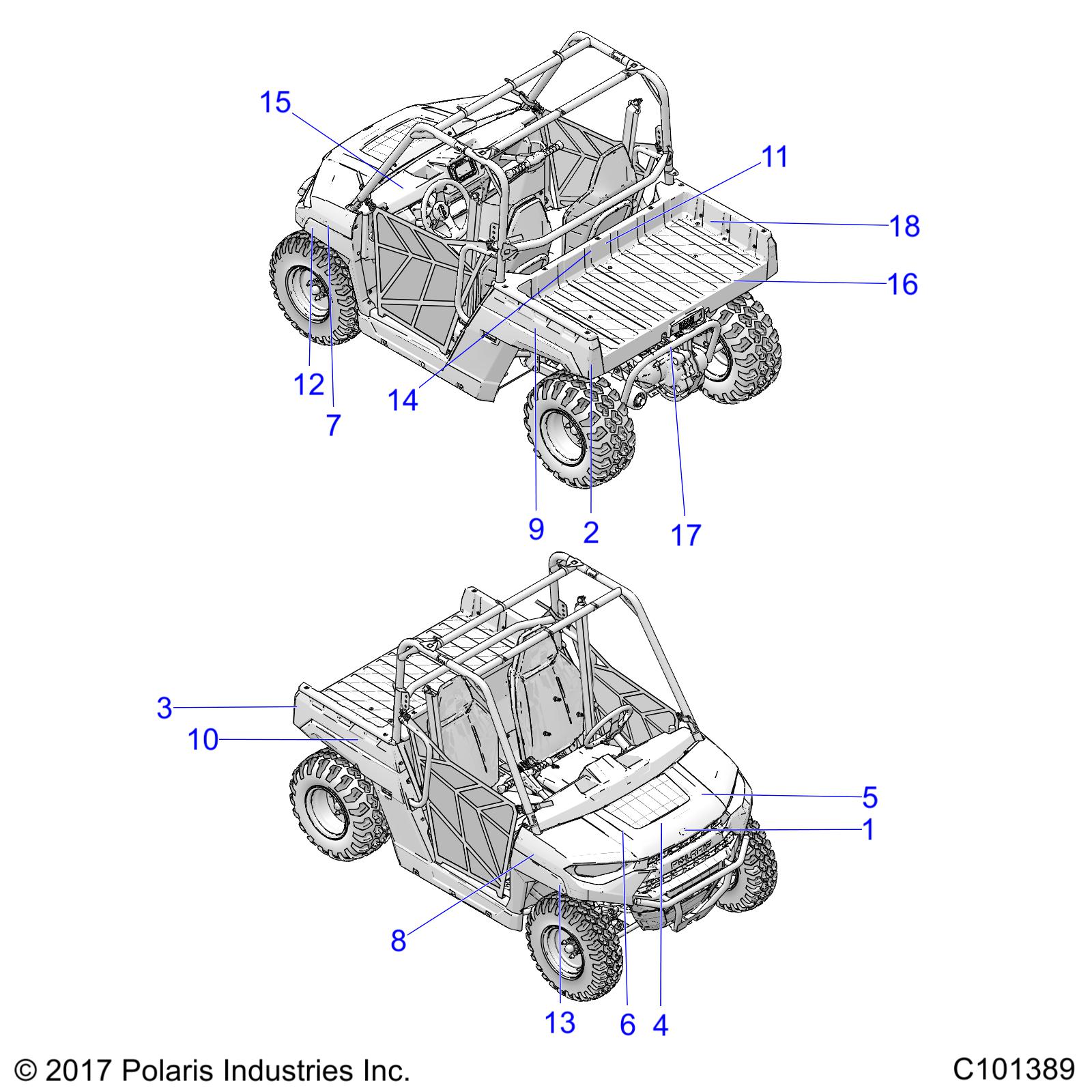 BODY, DECALS - A19HZA15N1/N7 (C101389)