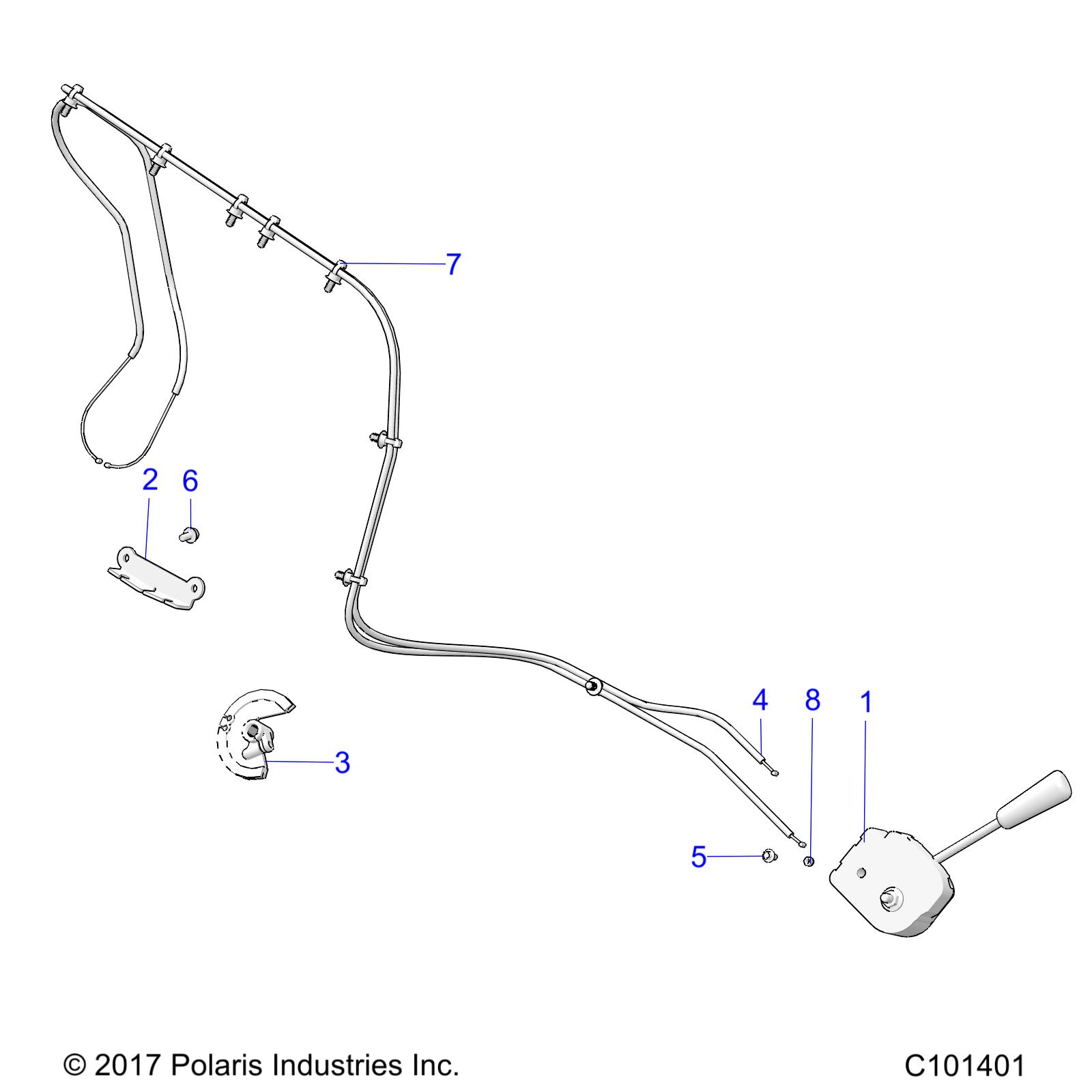 DRIVE TRAIN, SHIFT LEVER - A19HZA15N1/N7 (C101401)