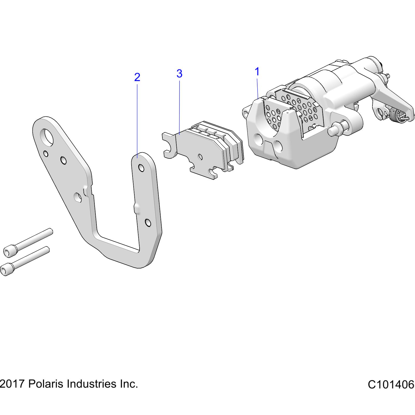 BRAKES, REAR CALIPER - A20HZB15A1/A2/B1/B2 (C101406)