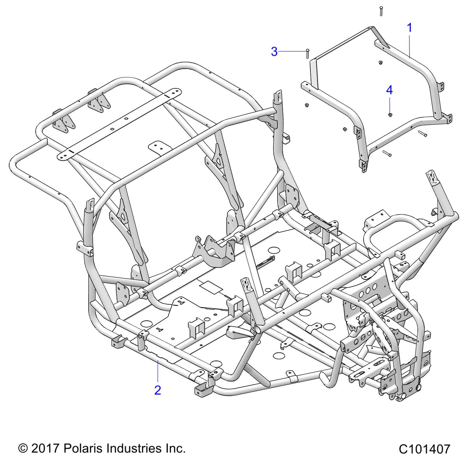 CHASSIS, MAIN FRAME - A19HZA15N1/N7 (C101407)