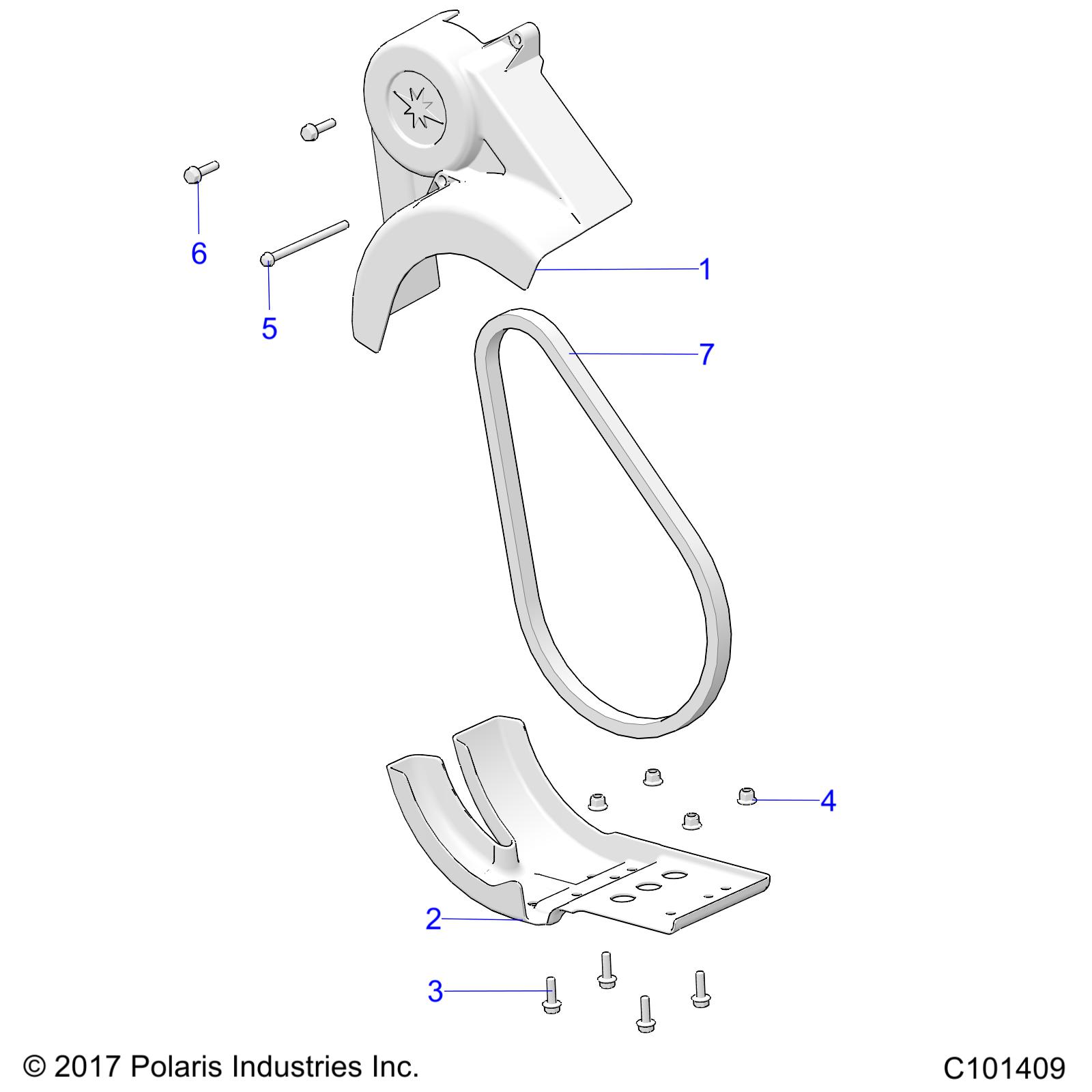 DRIVE TRAIN, CHAIN GUARD - A21HAB15A2/B2 (C101409)