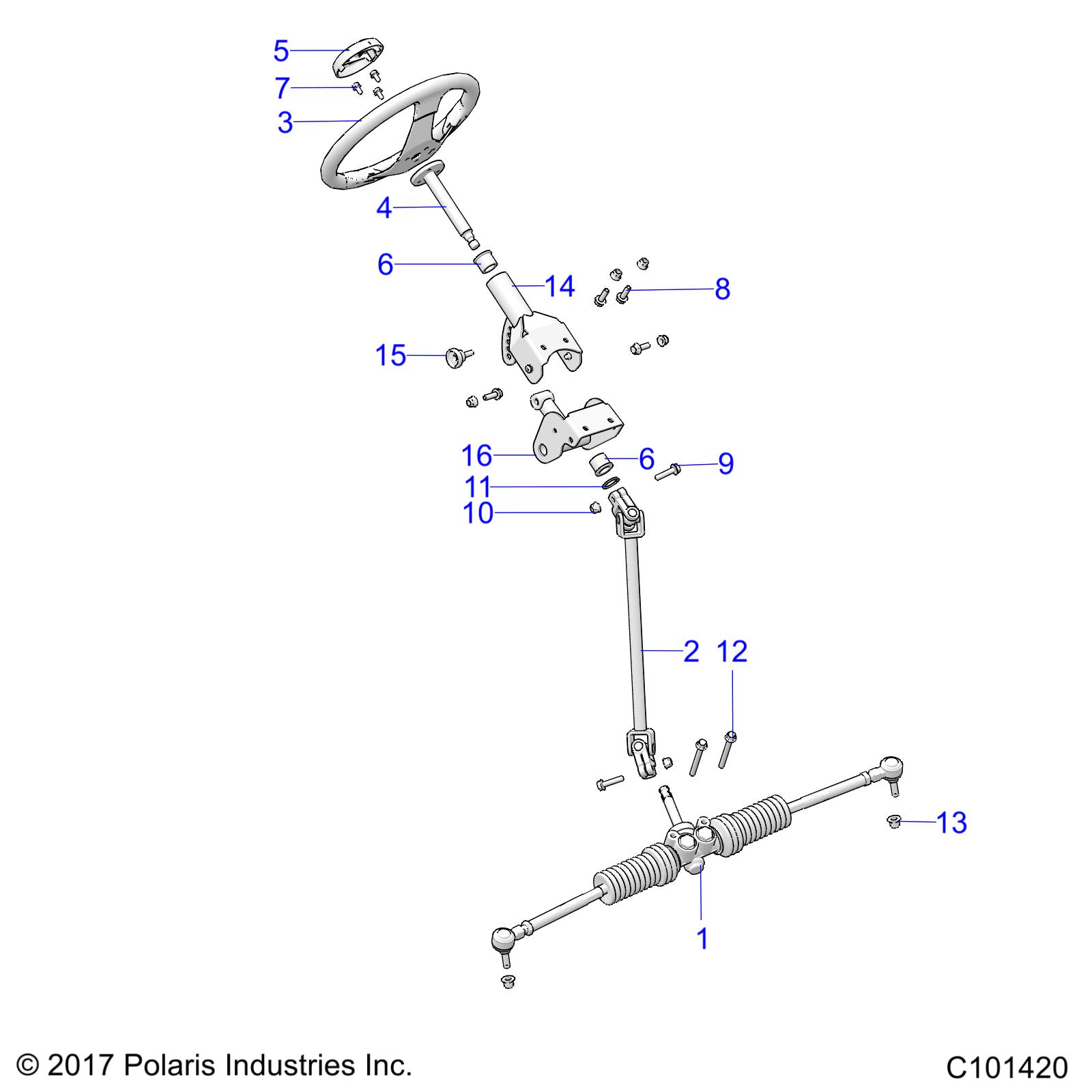 STEERING, STEERING ASM. - R25HZA15D5 (C101420)