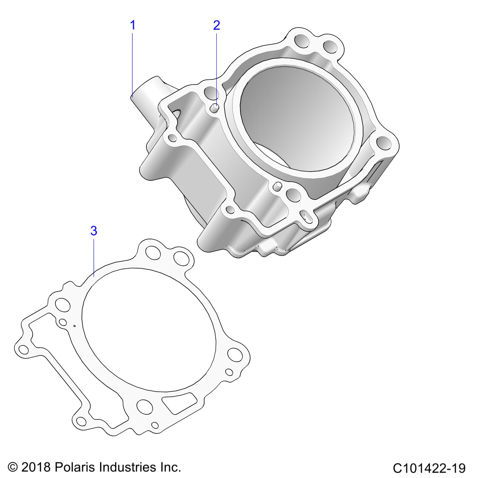 ENGINE, CYLINDER - A25SHY57AL/AN (C101422-19)