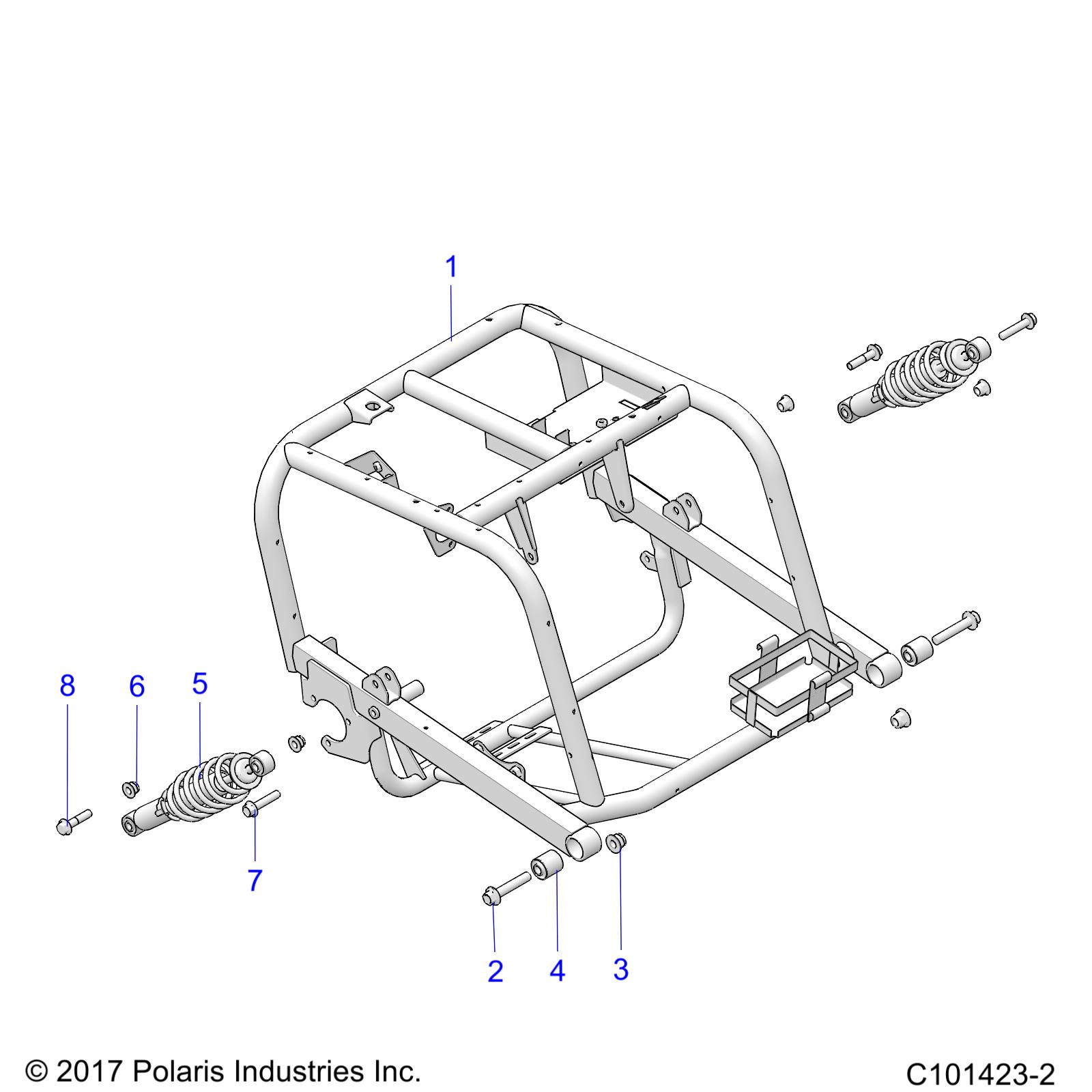 SUSPENSION, REAR SWING ARM - A21HAB15N2 (C101423-2)