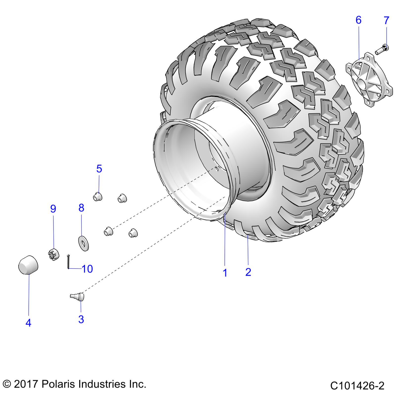 WHEELS, REAR - A22HZB15N1/N2 (C101426-2)