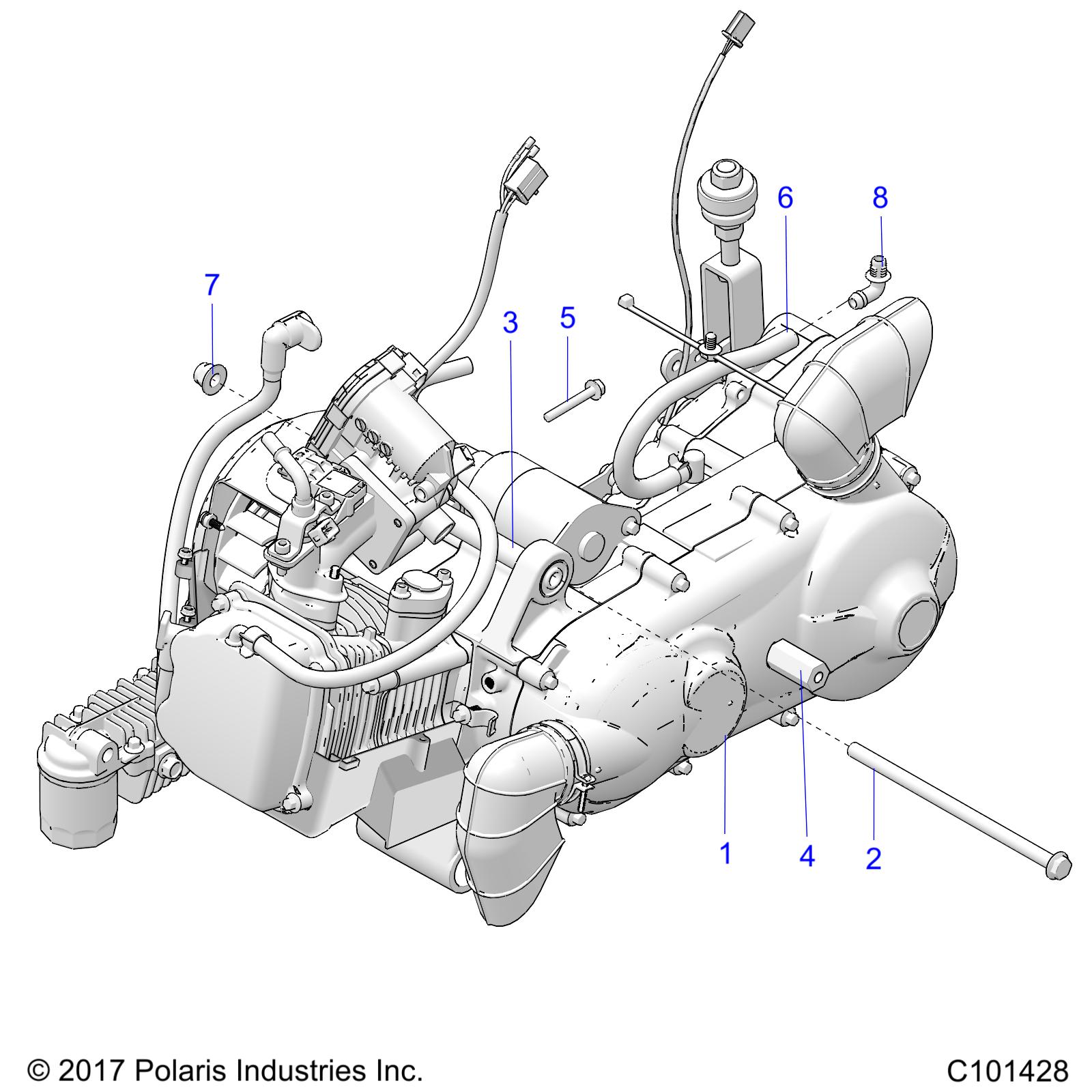 ENGINE, ENGINE and TRANSMISSION MOUNTING - A19HZA15N1/N7 (C101428)