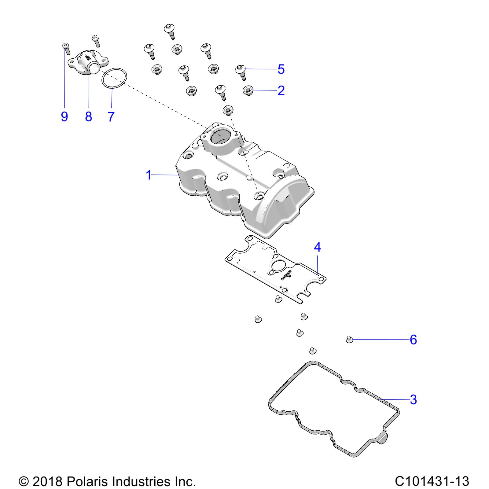 ENGINE, VALVE COVER - A25SXE95PP (C101431-13)