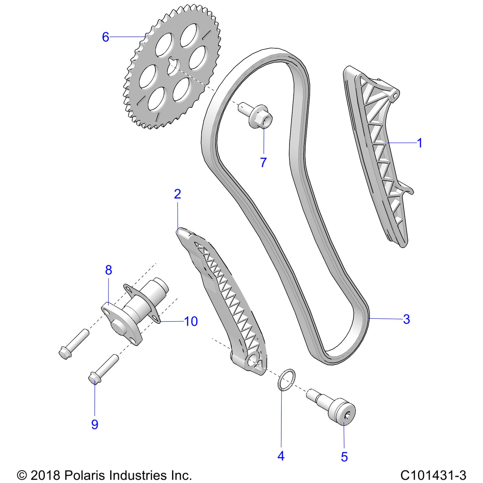 ENGINE, CAM CHAIN - A20SYE95PH (C101431-3)